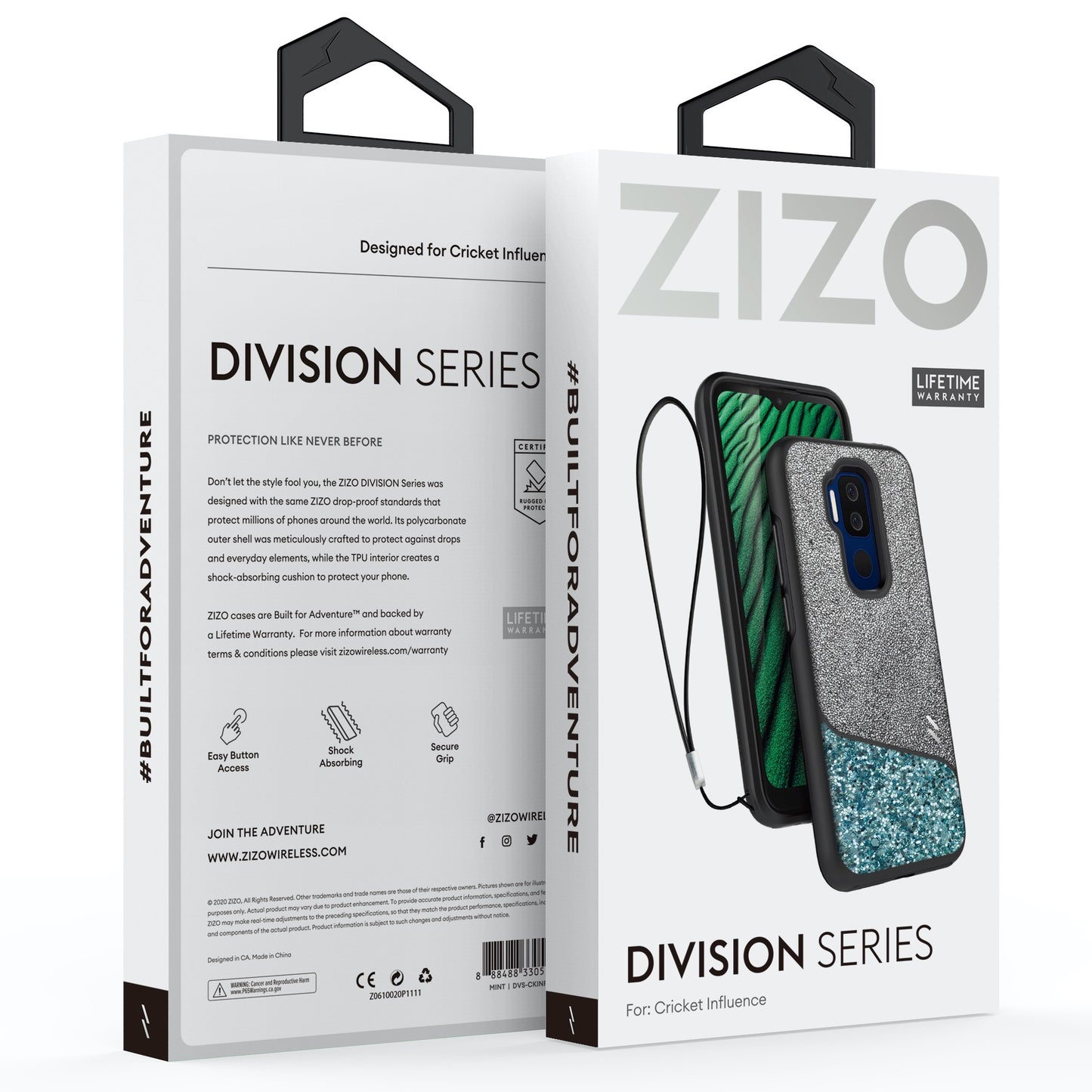 ZIZO DIVISION Series Cricket Influence Case - Mint - ZIZO Wireless