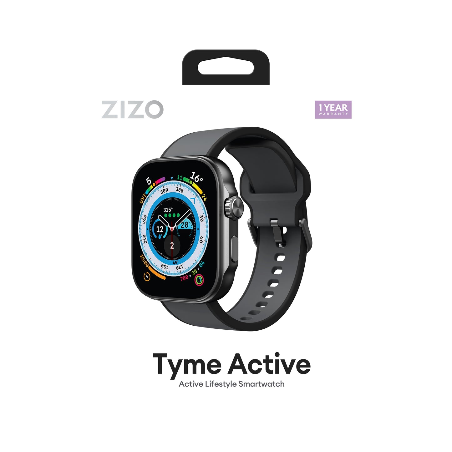 ZIZO TYME Active Smart Watch - Black