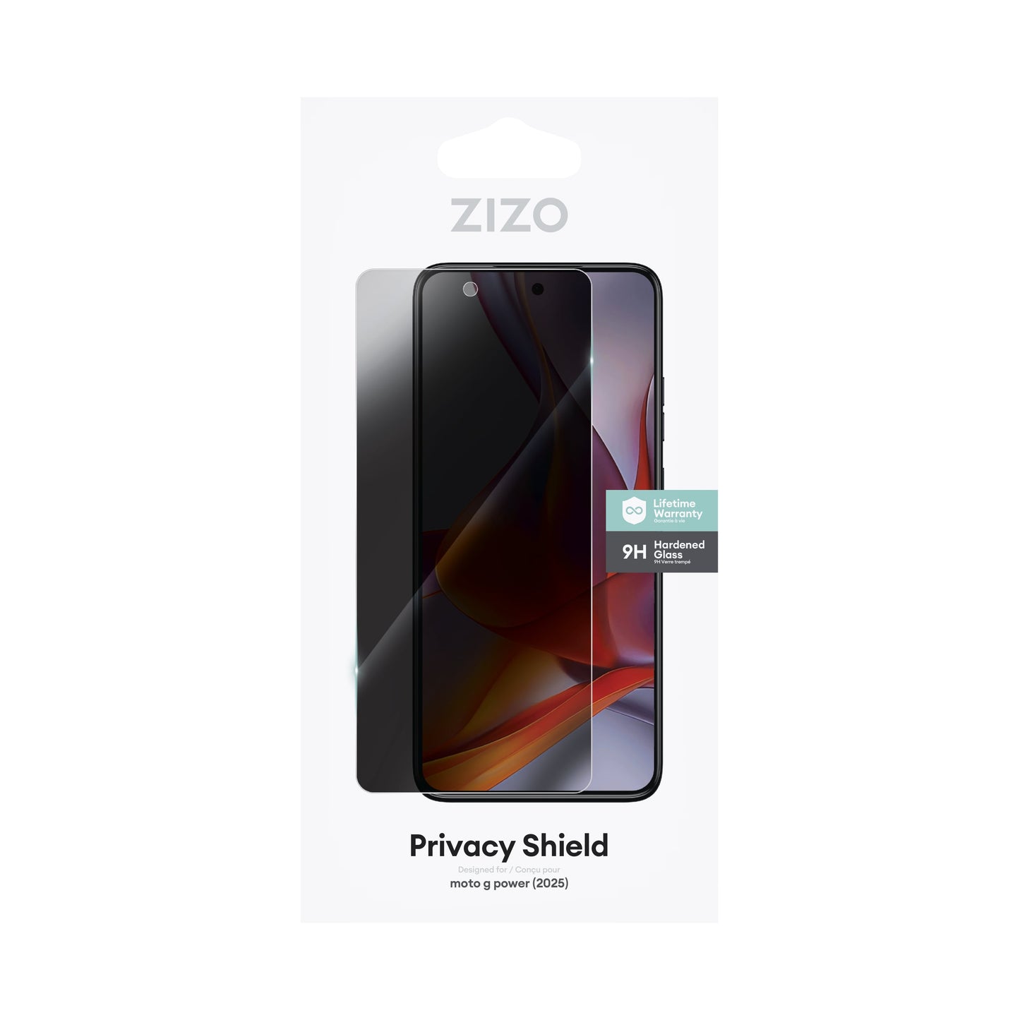 ZIZO PRIVACY Tempered Glass Screen Protector for moto g power - 2025 / 2026
