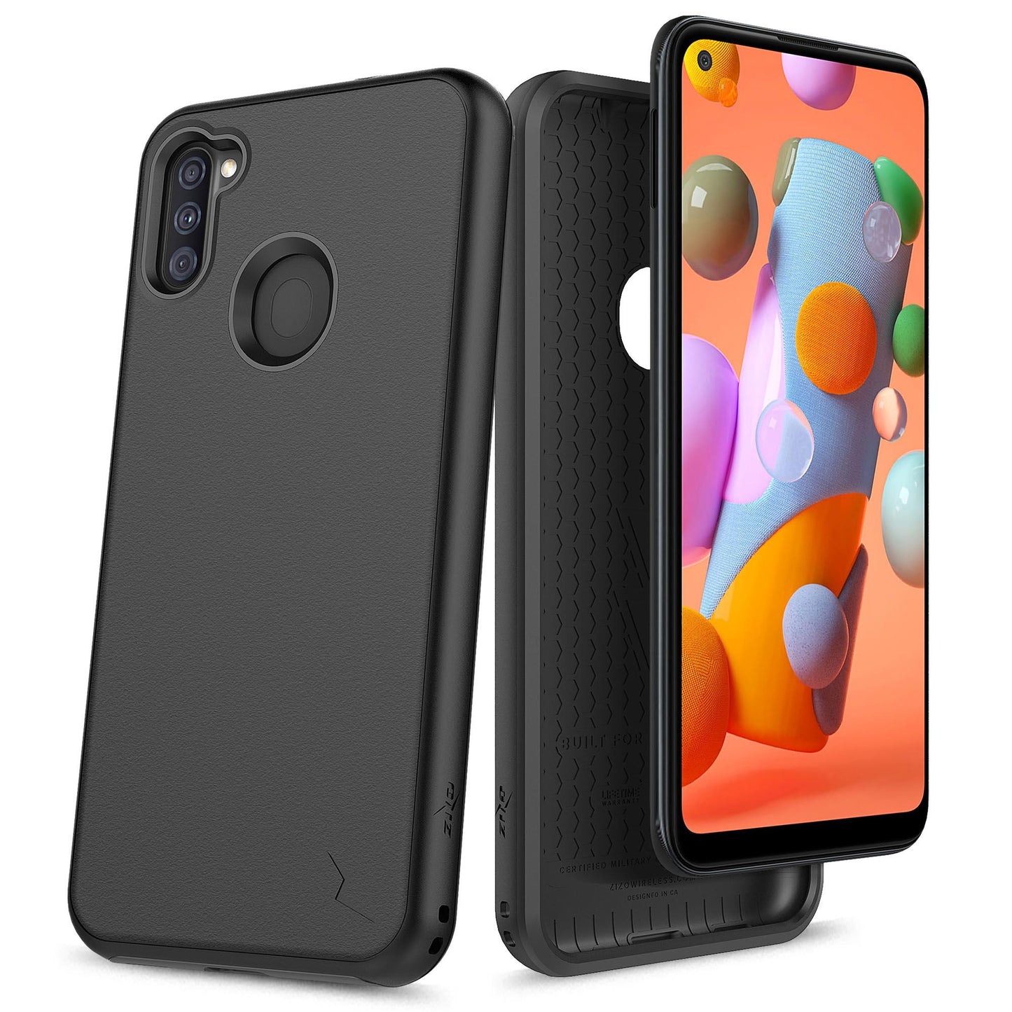 ZIZO DIVISION Series Samsung Galaxy A21 Case - Black - ZIZO Wireless