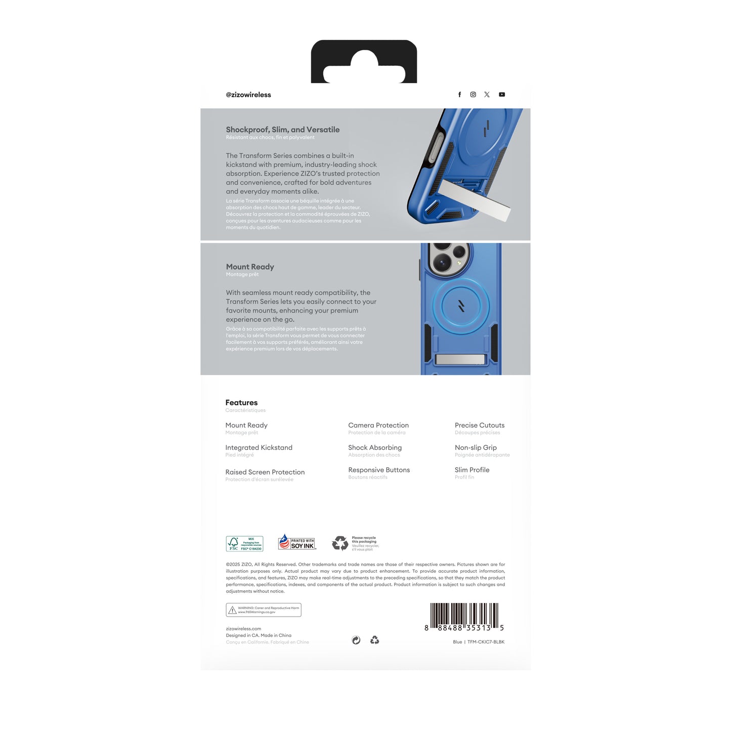 ZIZO TRANSFORM Series Cricket Icon Plus 2026 Case
