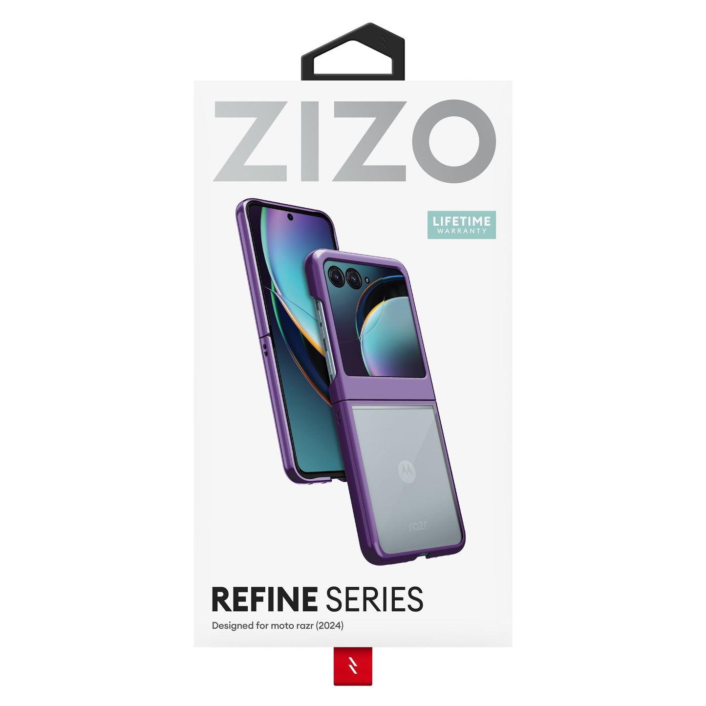 ZIZO REFINE Series moto razr (2024) Case - Purple