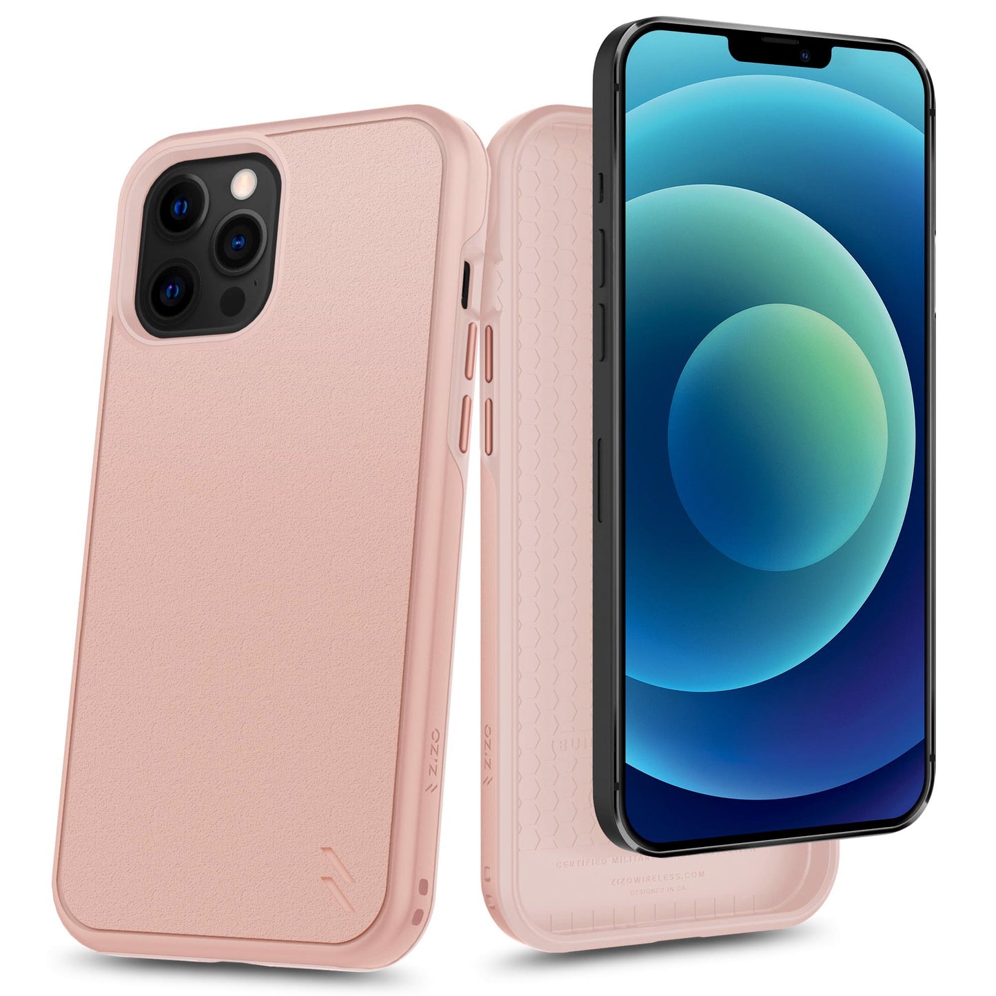 ZIZO DIVISION Series iPhone 12 / iPhone 12 Pro Case - Rose Gold - ZIZO Wireless