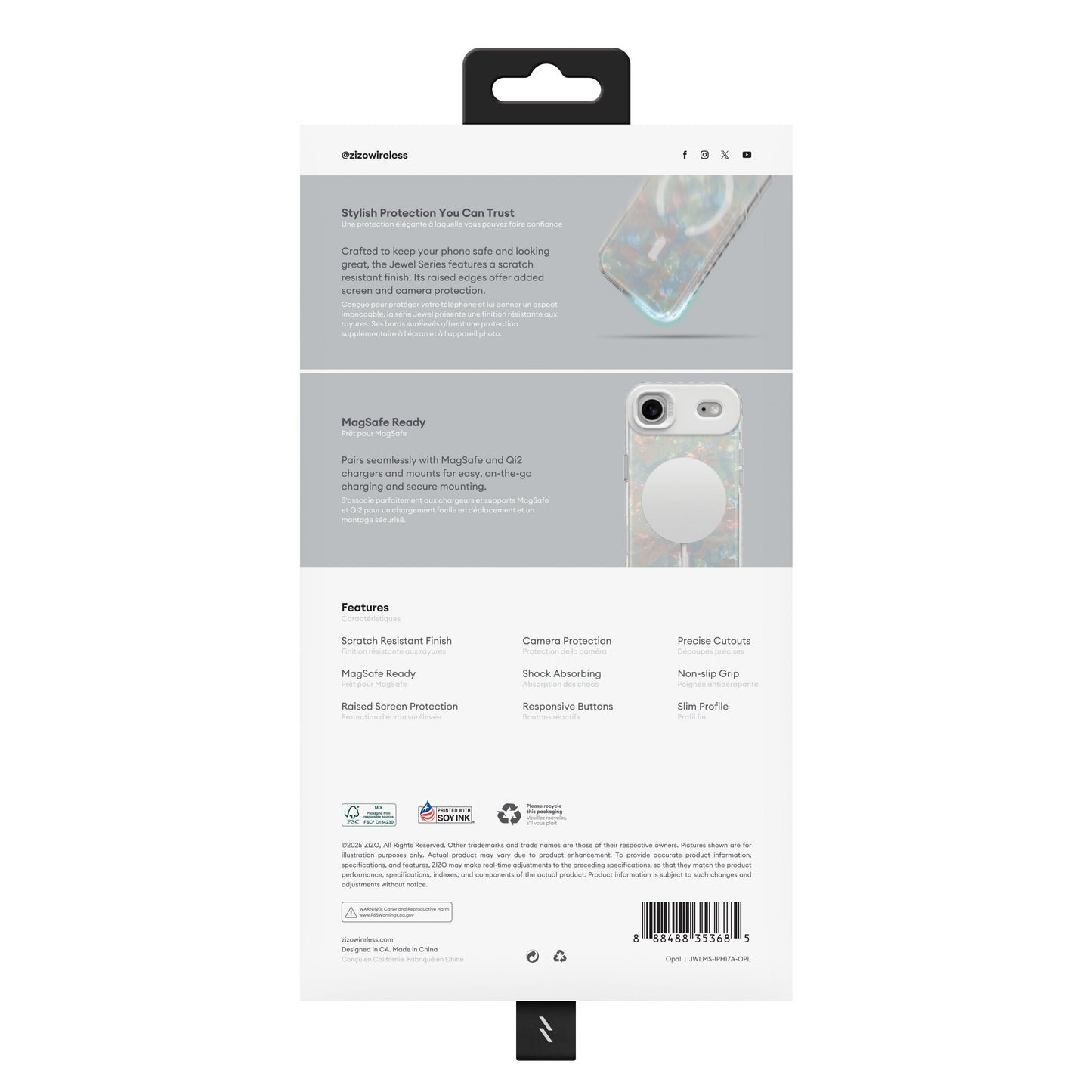 ZIZO JEWEL Series iPhone Air MagSafe Case