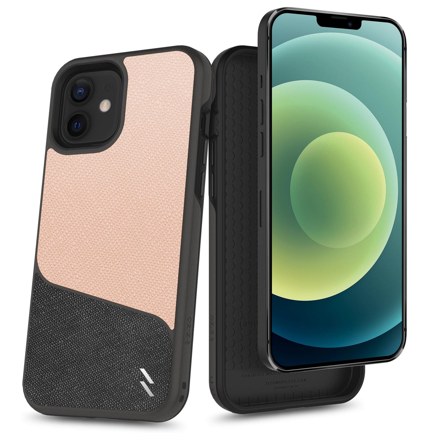 ZIZO DIVISION Series iPhone 12 Mini Case - Saffiano Blush - ZIZO Wireless