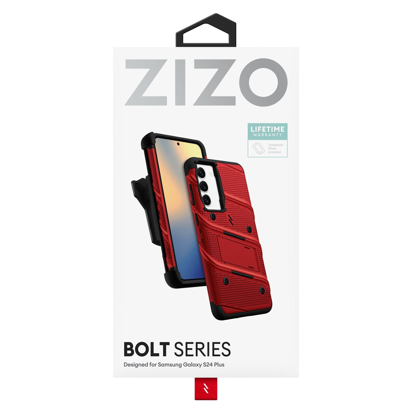 ZIZO BOLT Bundle Galaxy S24 Plus Case with Tempered Glass