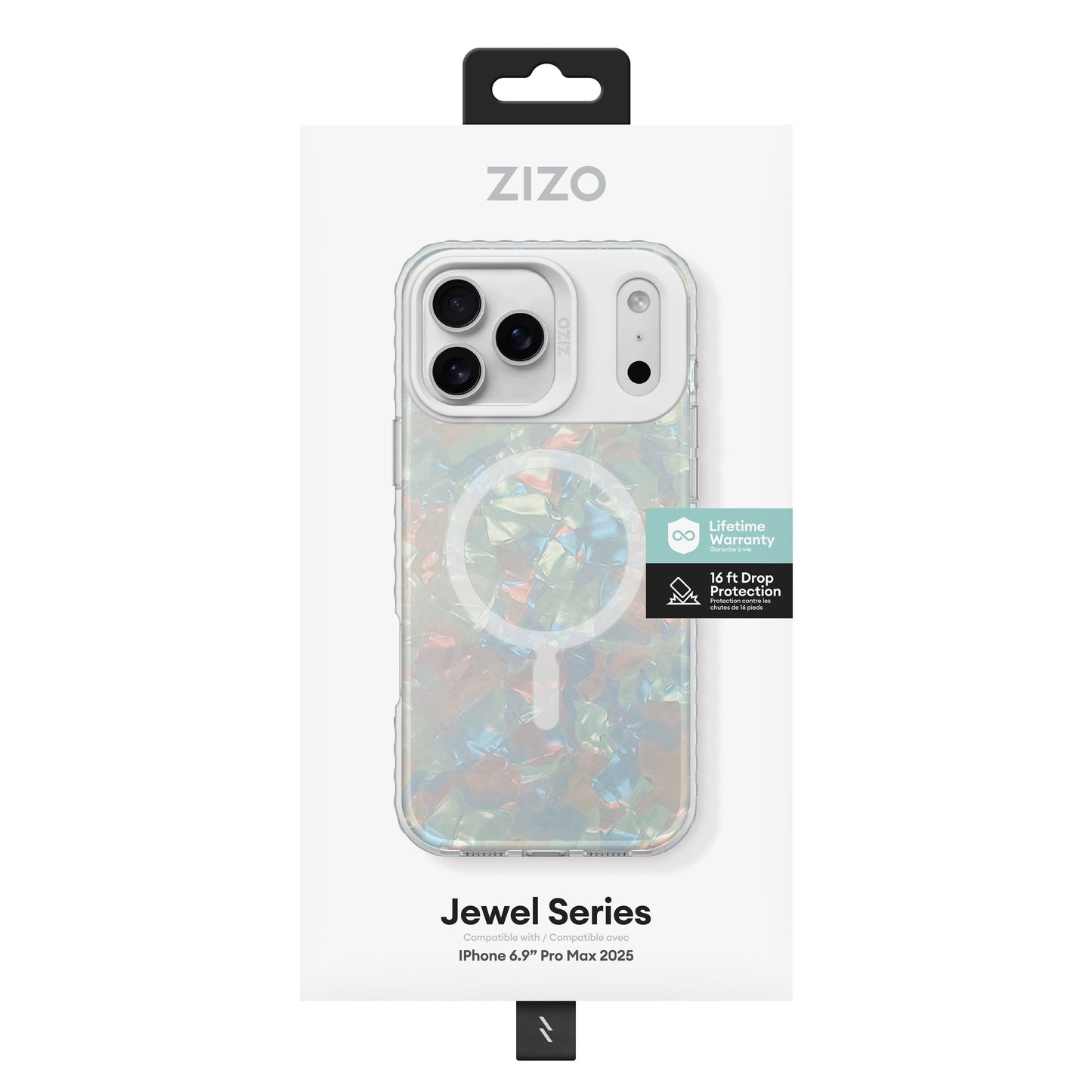 ZIZO JEWEL Series iPhone 17 Pro Max MagSafe Case - Opal - ZIZO Wireless
