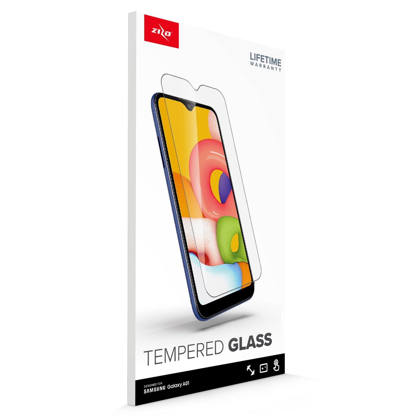 ZIZO TEMPERED GLASS Galaxy A01 Screen Protector - ZIZO Wireless