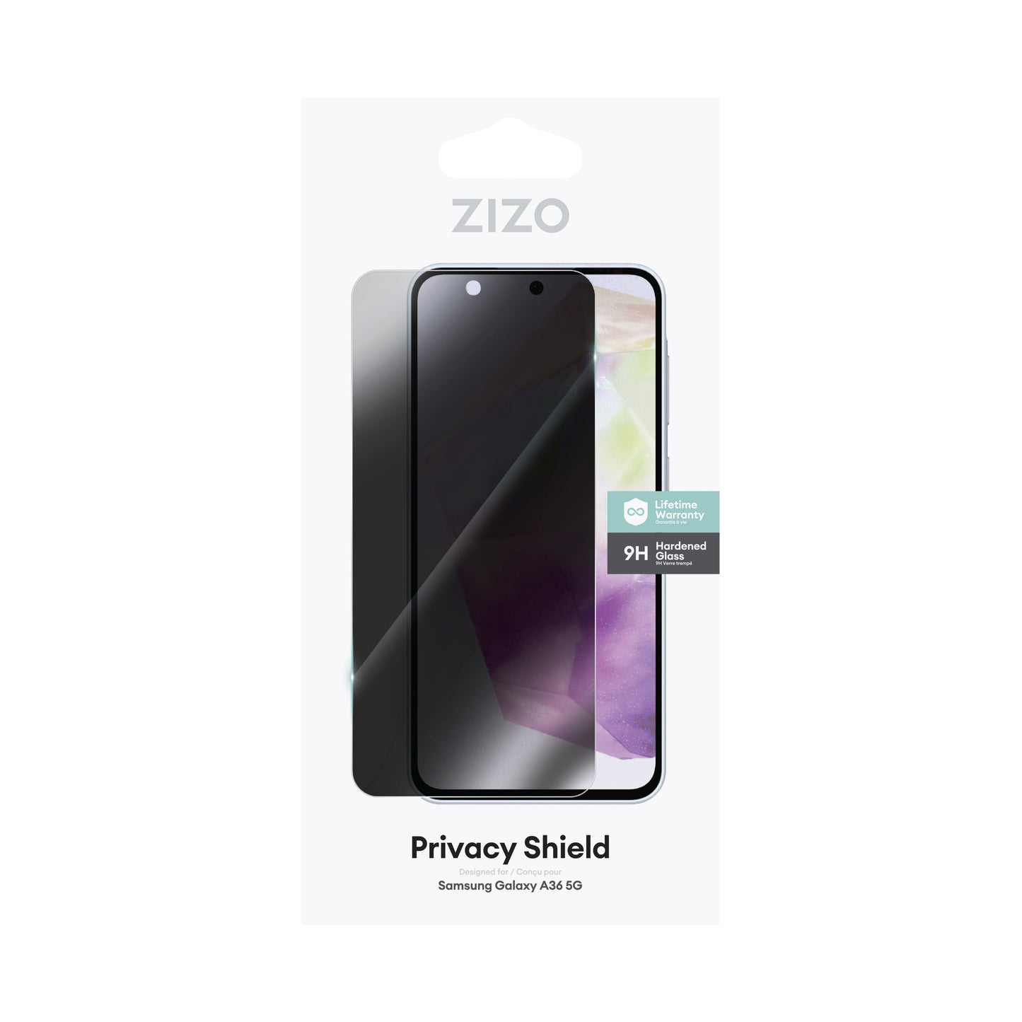 ZIZO PRIVACY Tempered Glass Screen Protector for Galaxy A36 5G - Privacy