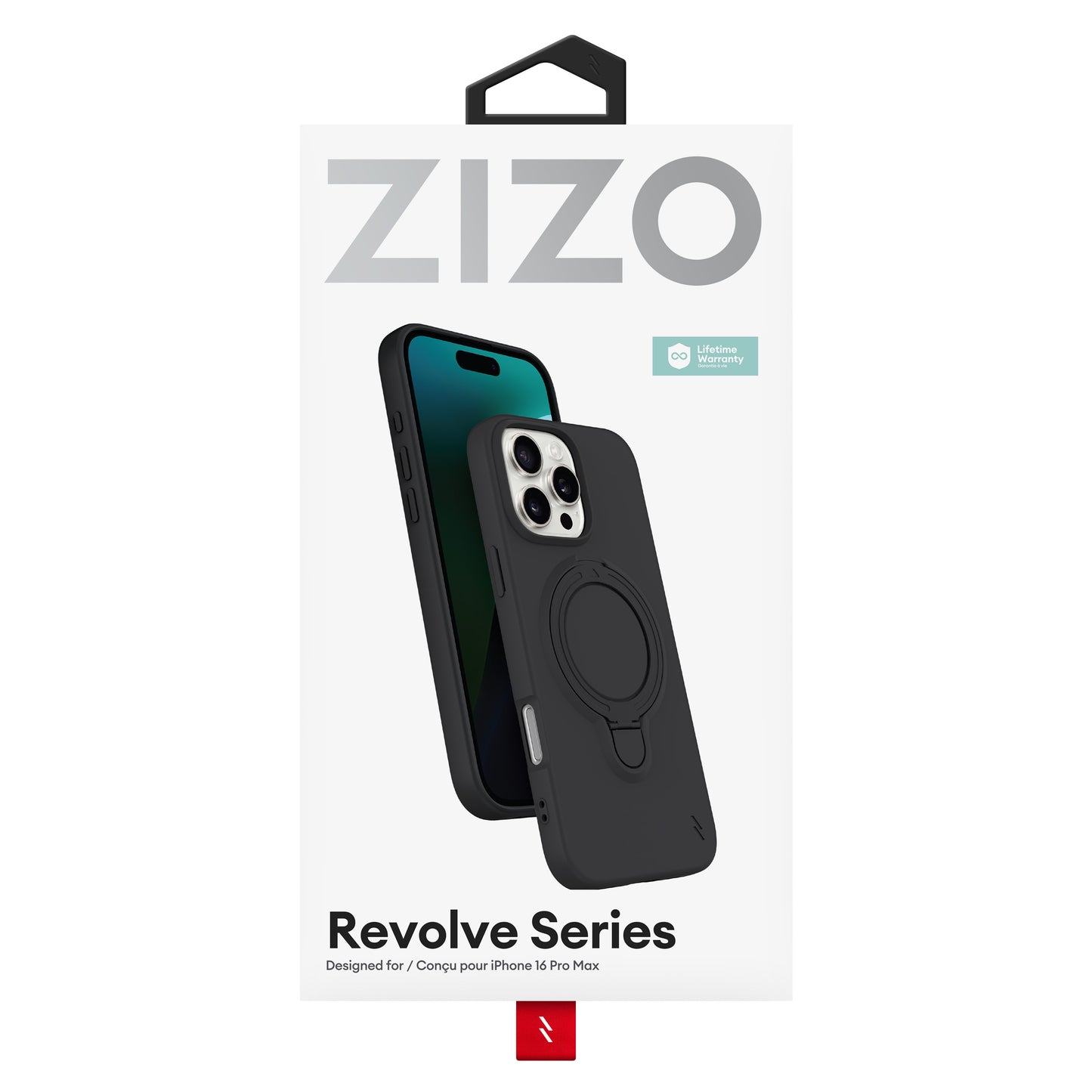 ZIZO REVOLVE Series iPhone 16 Pro Max Case - Magnetic Black
