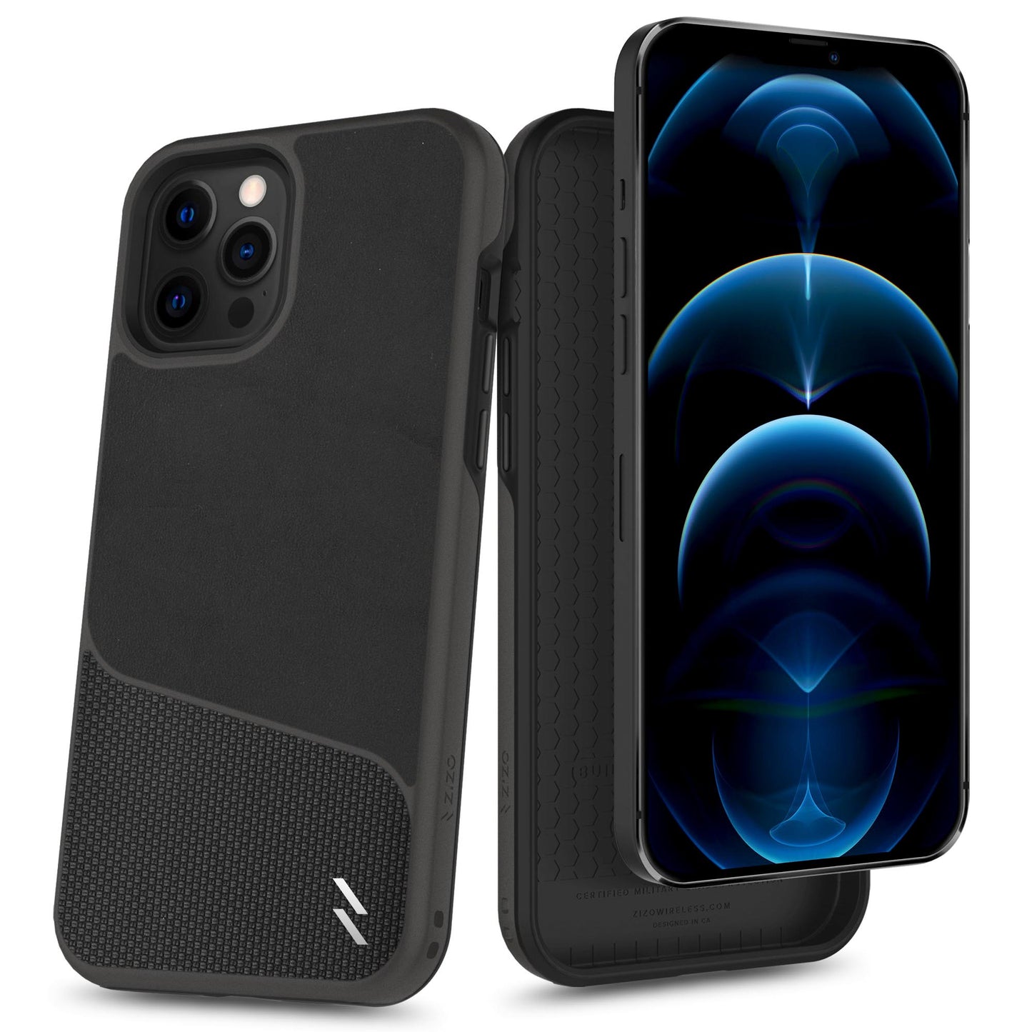 ZIZO DIVISION Series iPhone 12 Pro Max Case - Nylon Black - ZIZO Wireless