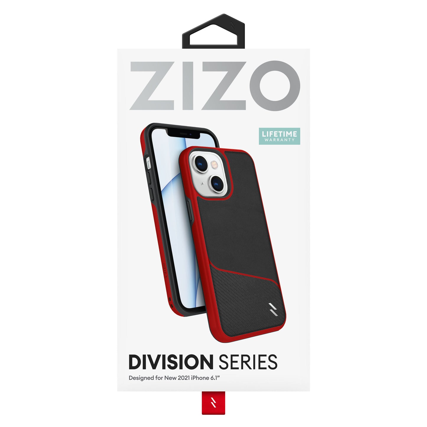 ZIZO DIVISION Series iPhone 13 Case - Black & Red