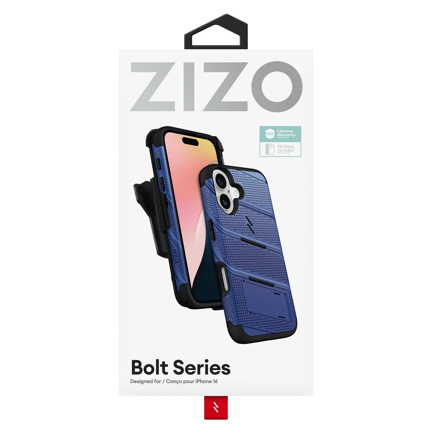ZIZO BOLT Bundle iPhone 16 Case - Blue
