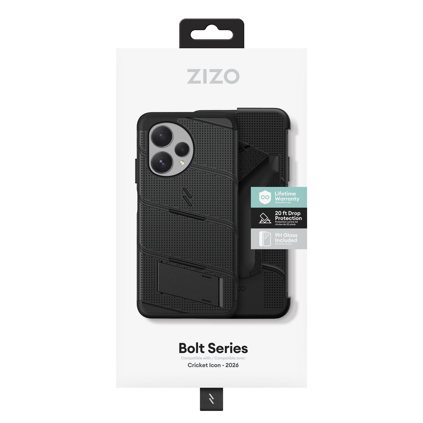 ZIZO BOLT Series Cricket Icon Pro - 2026 Case - Black