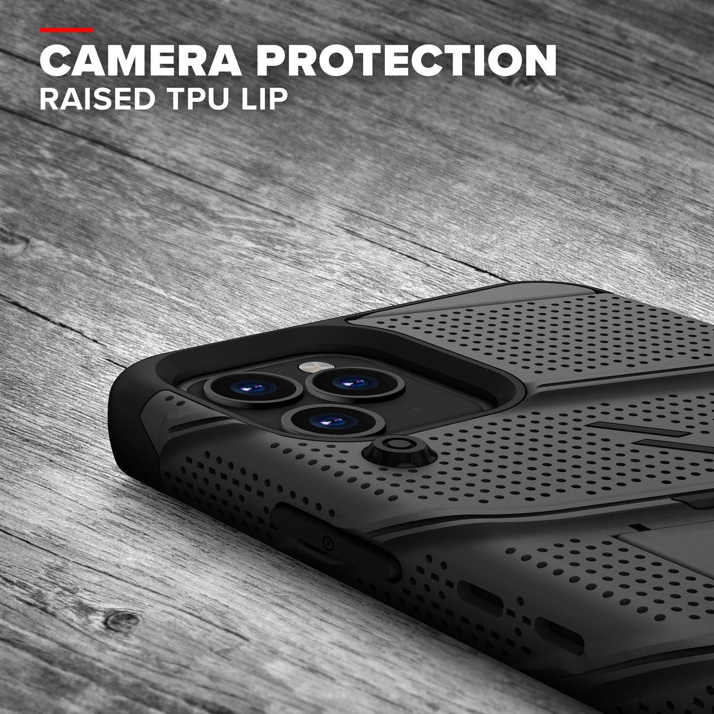 ZIZO BOLT Series iPhone 12 Pro Max Case - Black