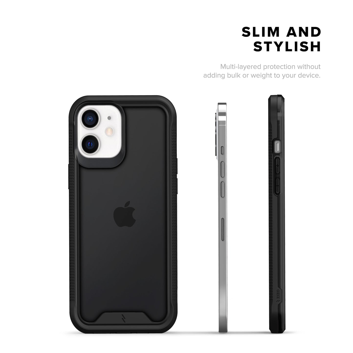 ZIZO ION Series iPhone 12 / iPhone 12 Pro Case - Black & Smoke
