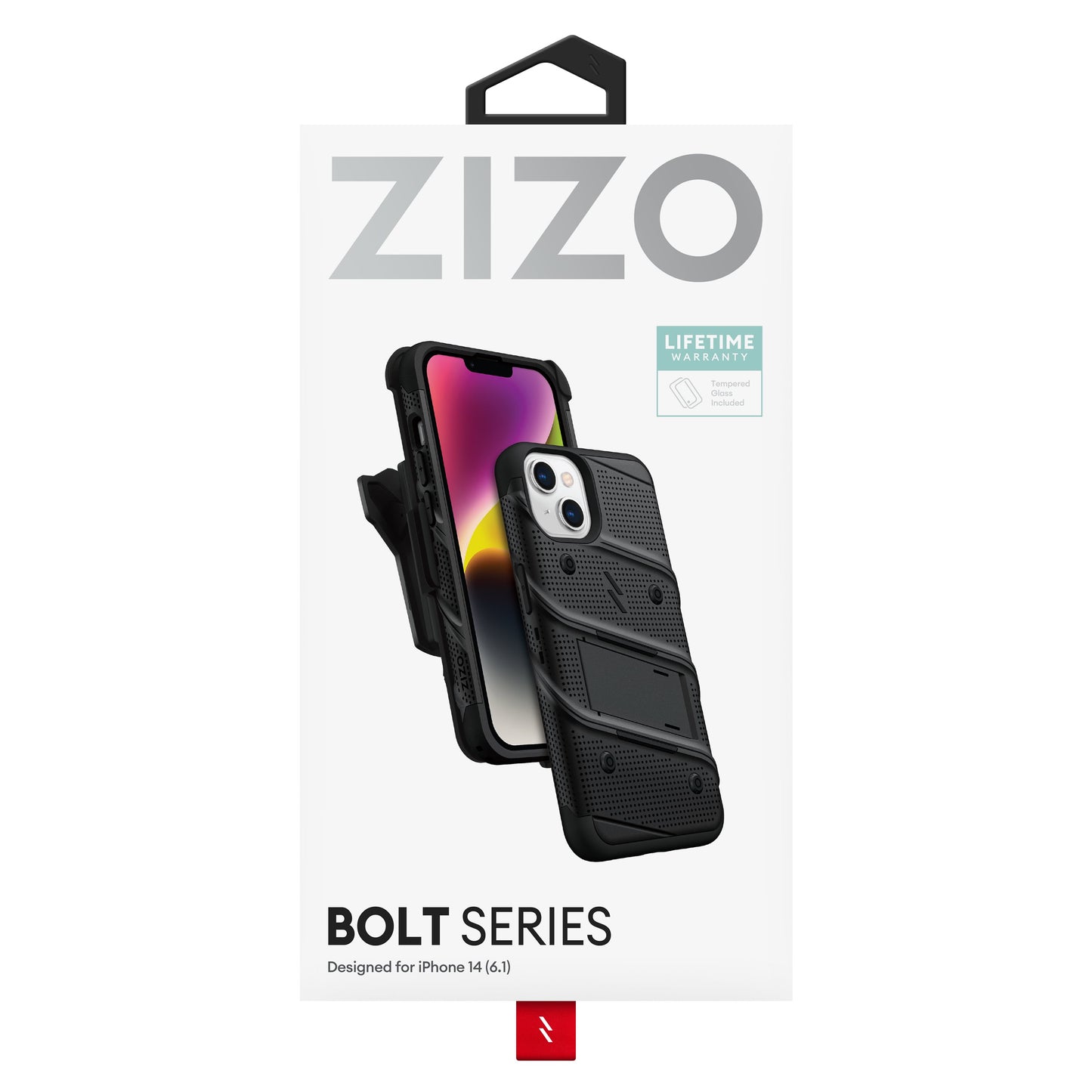 ZIZO BOLT Bundle iPhone 14 (6.1) Case - Black