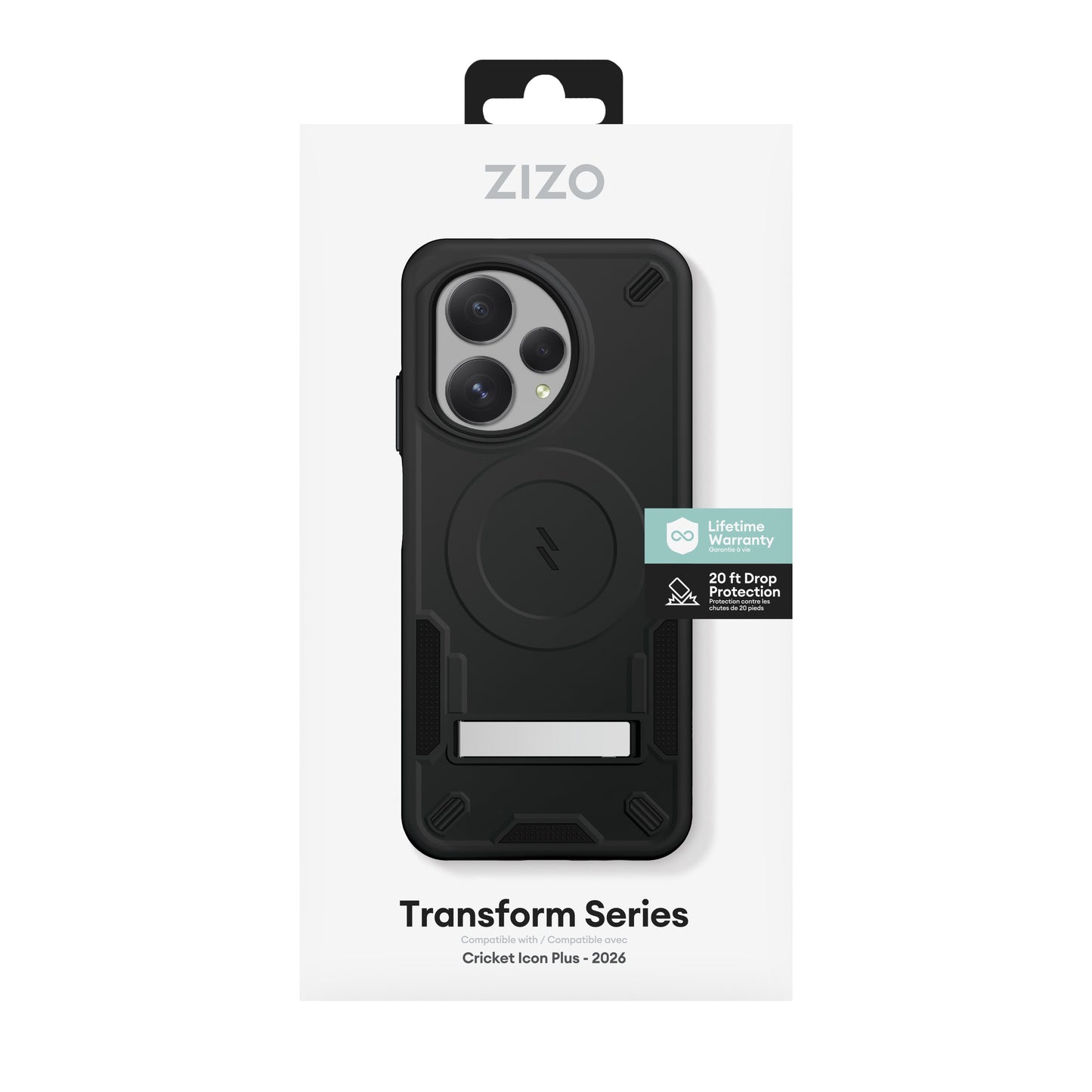 ZIZO TRANSFORM Series Cricket Icon Plus 2026 Case - Black - ZIZO Wireless