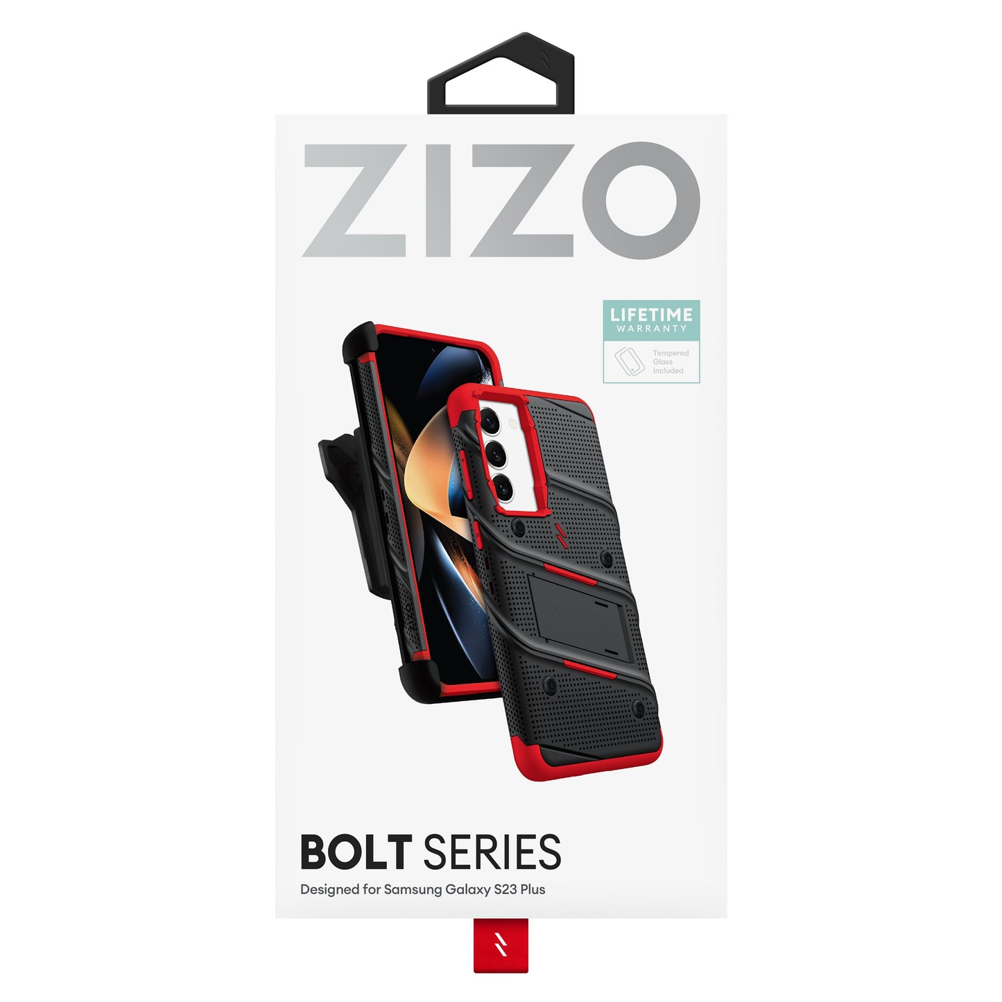 ZIZO BOLT Bundle Galaxy S23 Plus Case with Tempered Glass