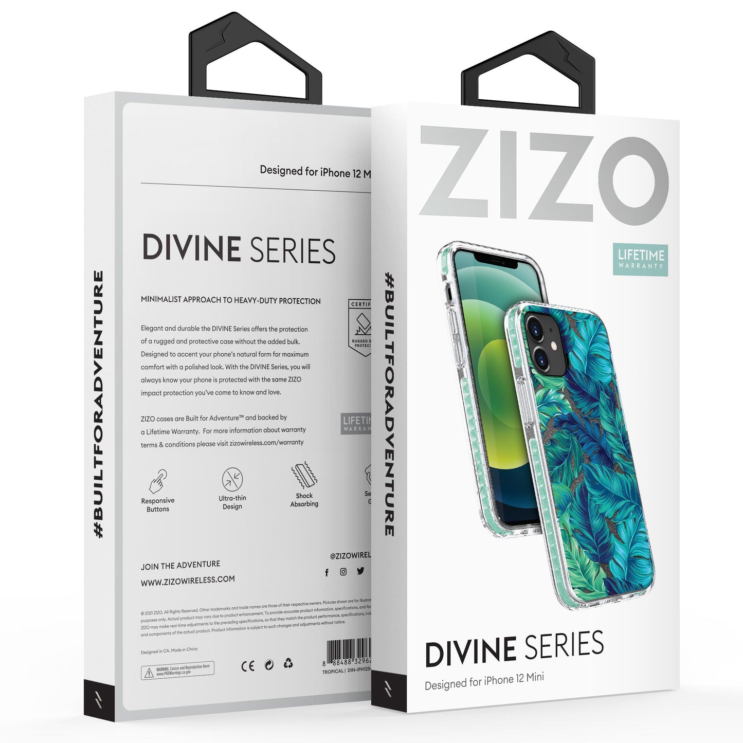 ZIZO DIVINE Series iPhone 12 Mini Case - Tropical - ZIZO Wireless