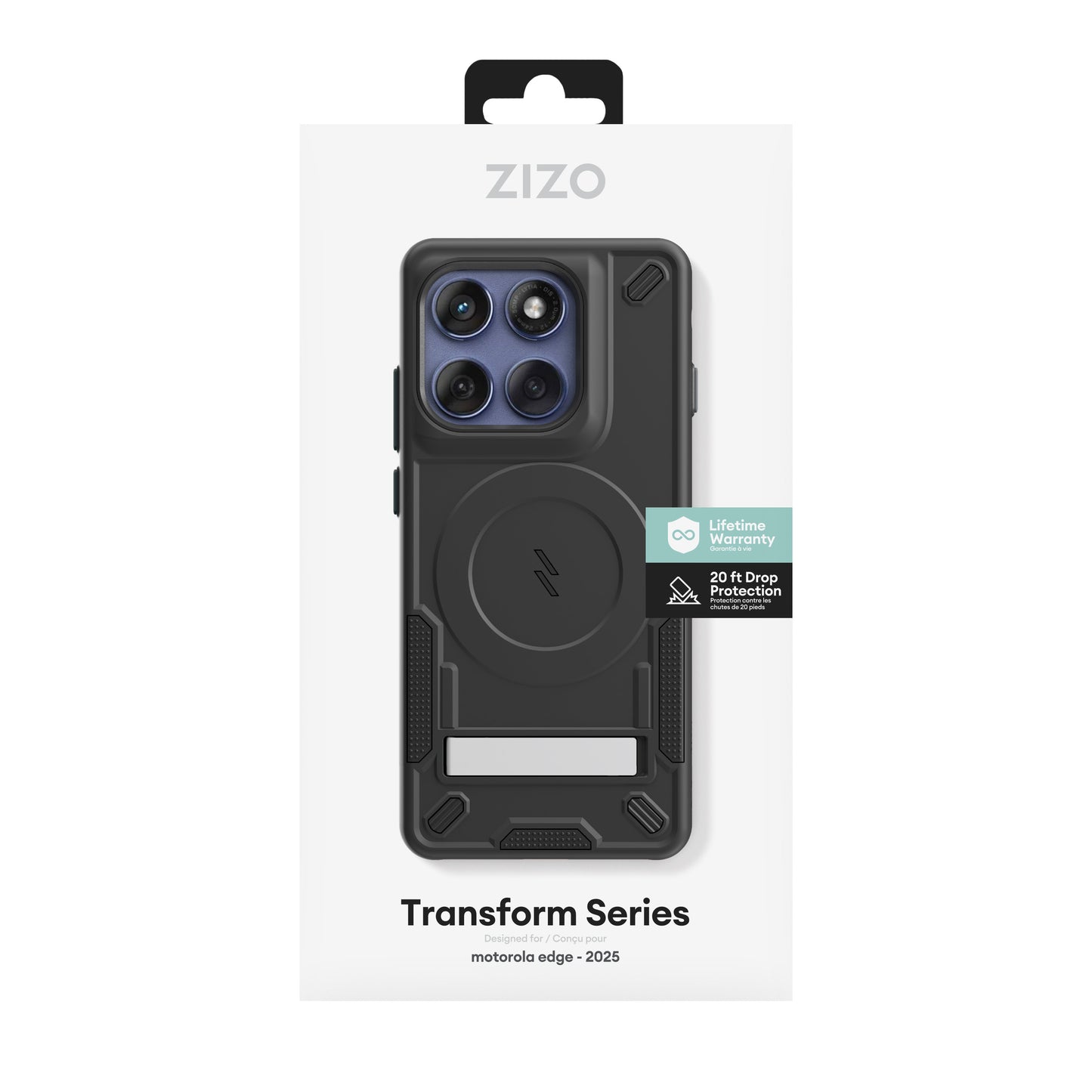 ZIZO TRANSFORM Series moto edge (2025) Case - Black