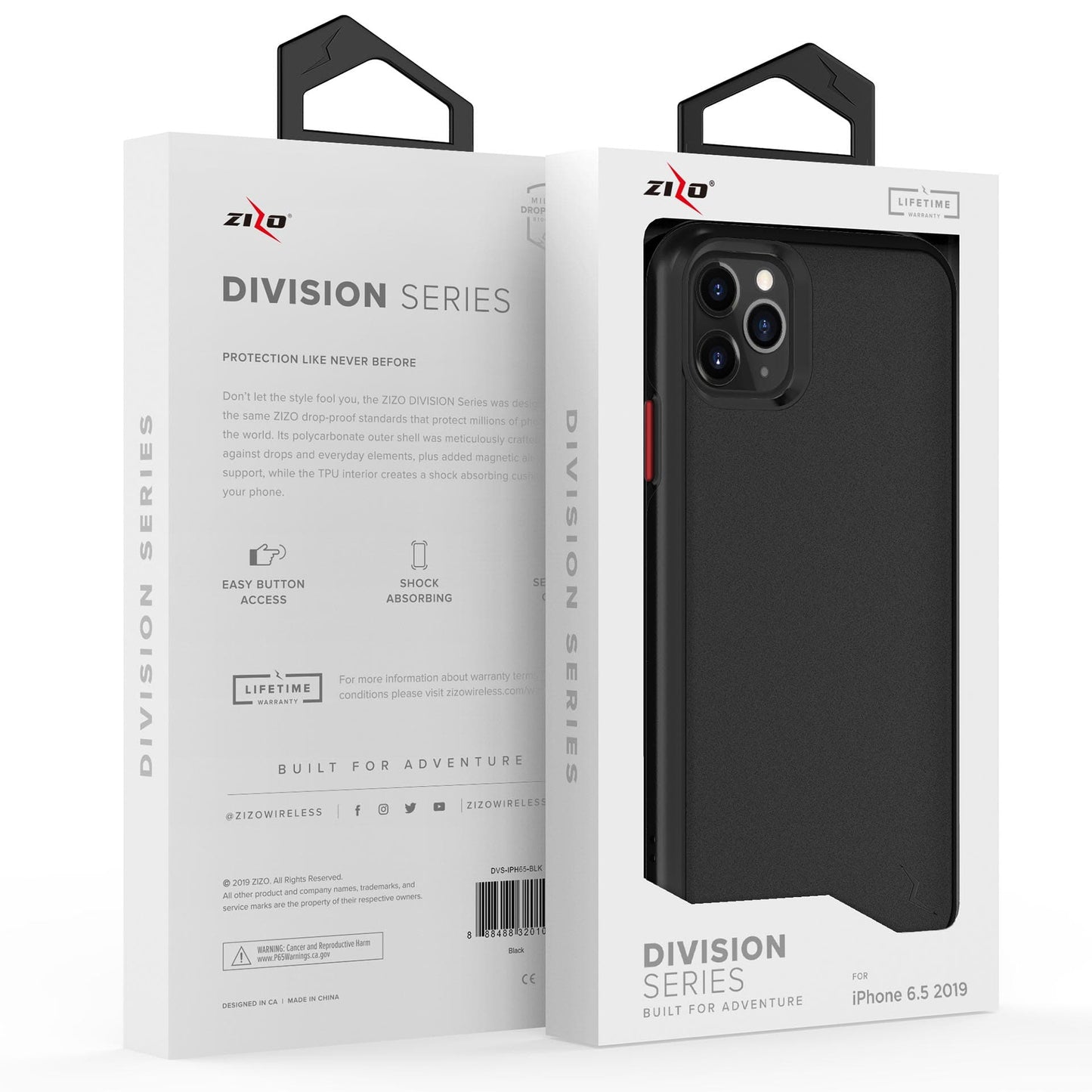 ZIZO DIVISION Series iPhone 11 Pro Max Case - Black - ZIZO Wireless