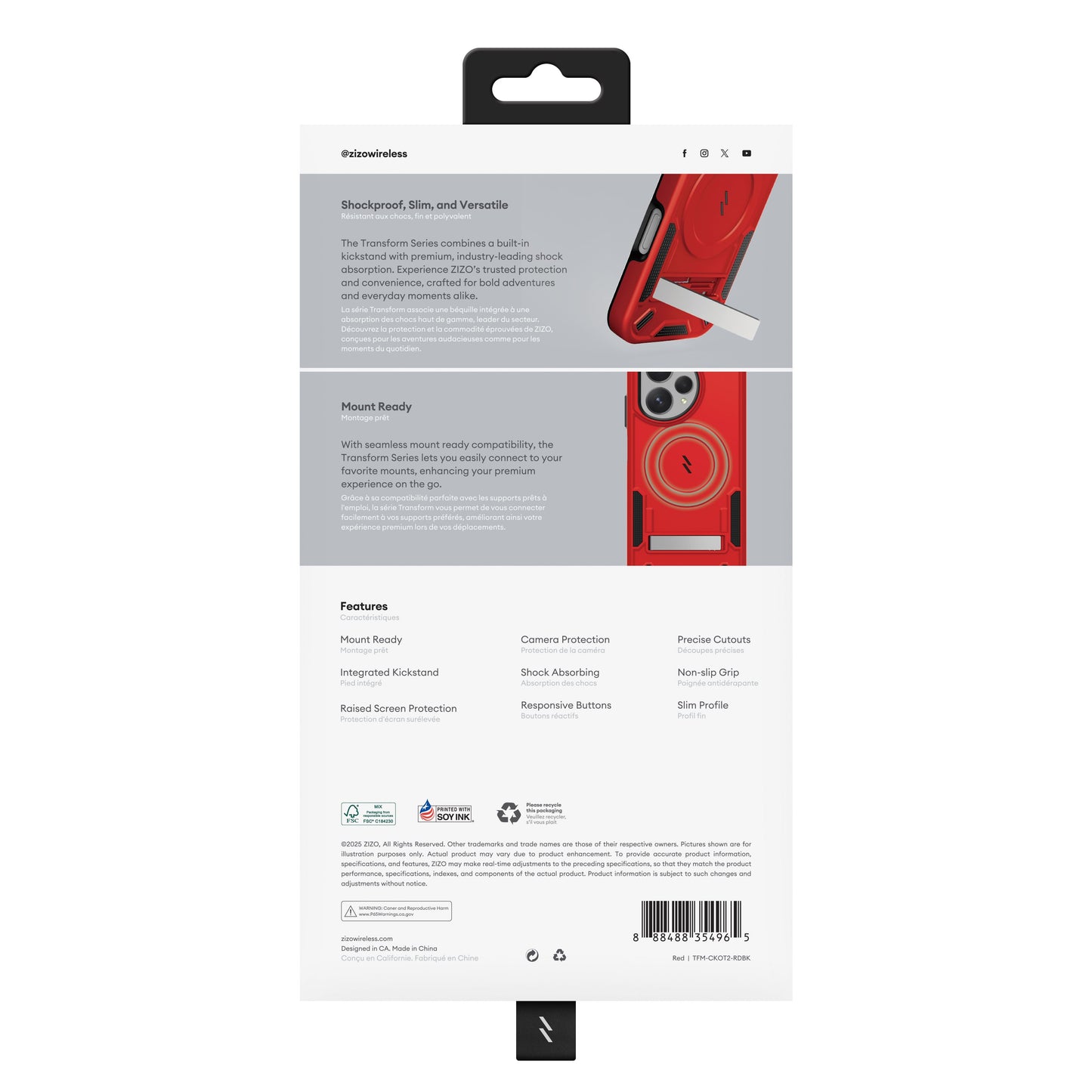 ZIZO TRANSFORM Series Cricket Icon Pro - 2026 Case