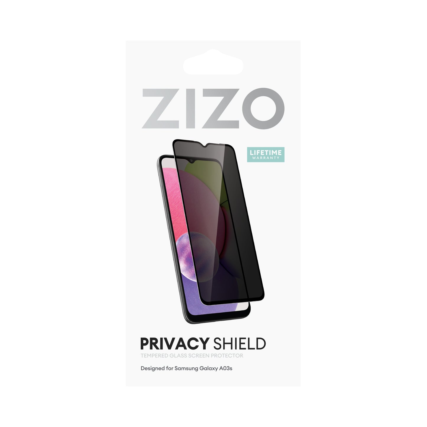 ZIZO PRIVACY Tempered Glass Screen Protector for Galaxy A03s - Privacy - ZIZO Wireless