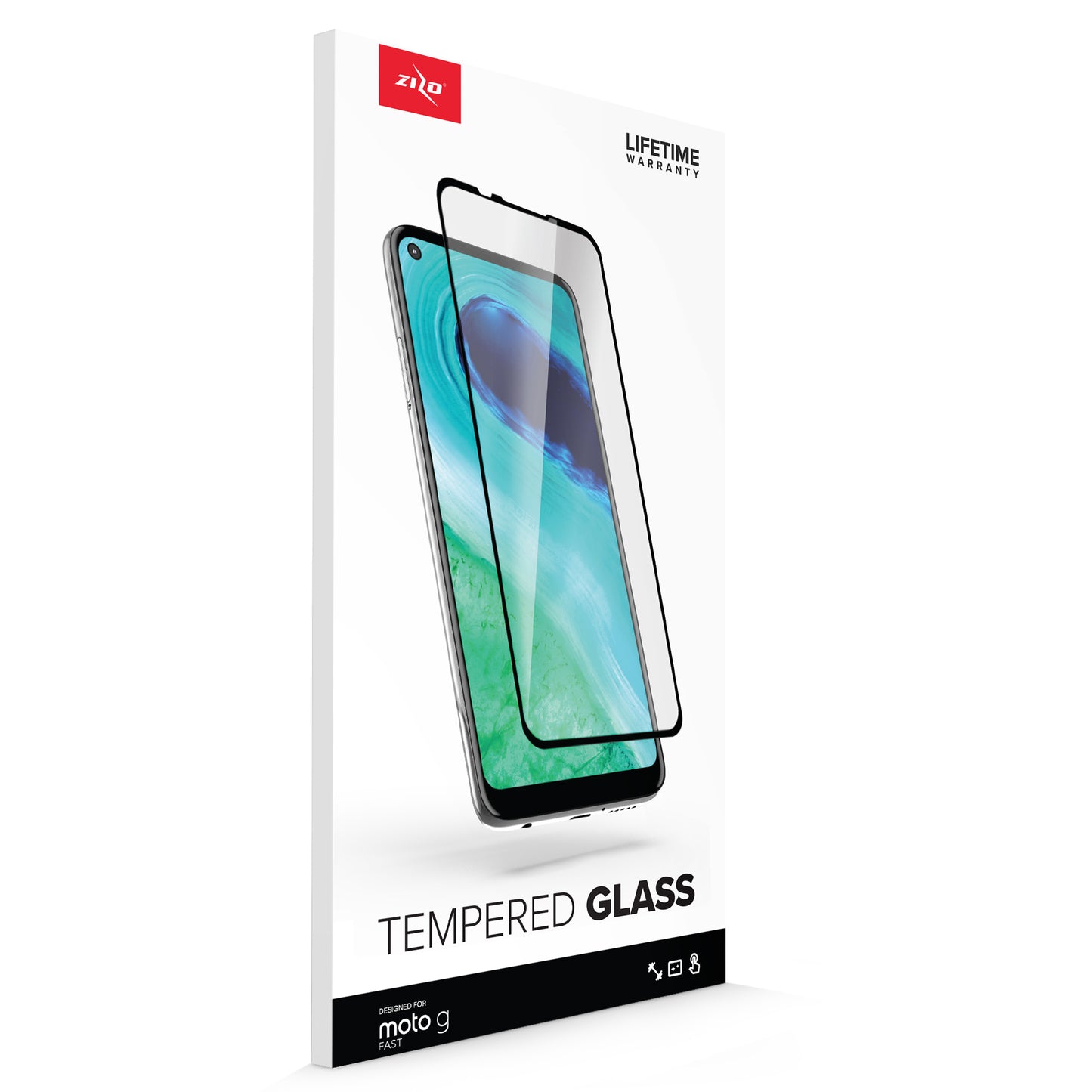 ZIZO TEMPERED GLASS Screen Protector for Moto G Fast - ZIZO Wireless