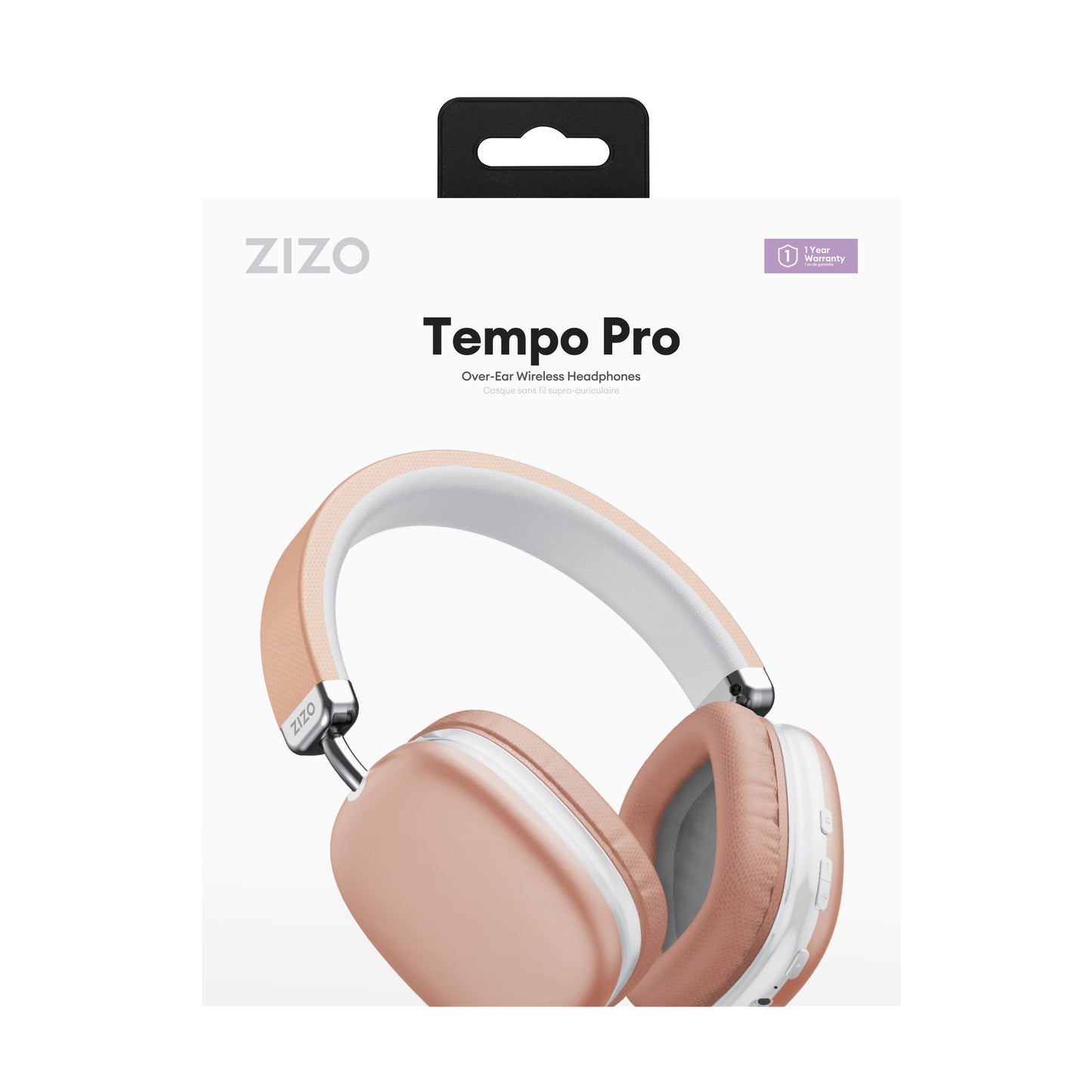 ZIZO Tempo Pro Over-Ear Wireless Headphones - Coral - ZIZO Wireless