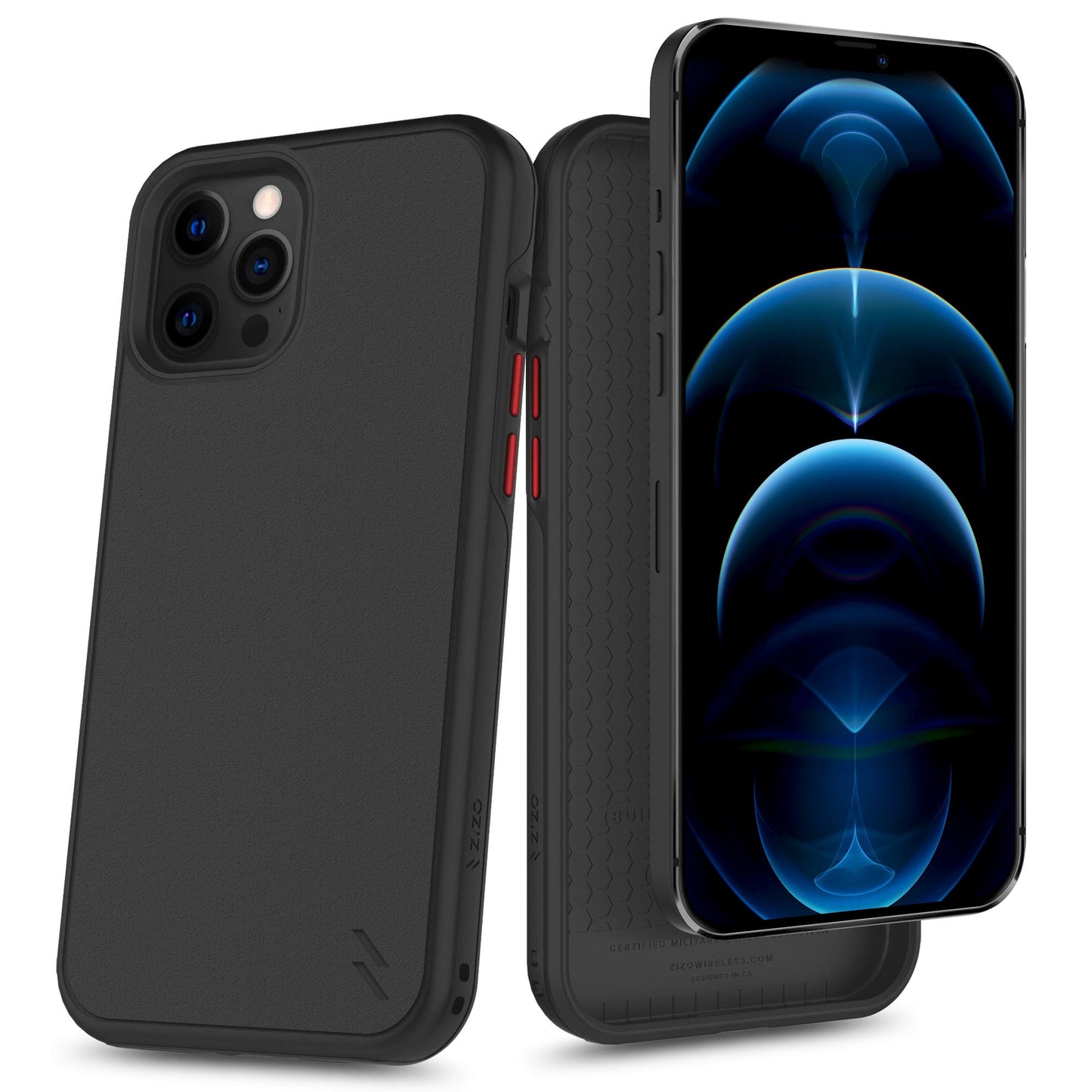 ZIZO DIVISION Series iPhone 12 Pro Max Case - Black - ZIZO Wireless