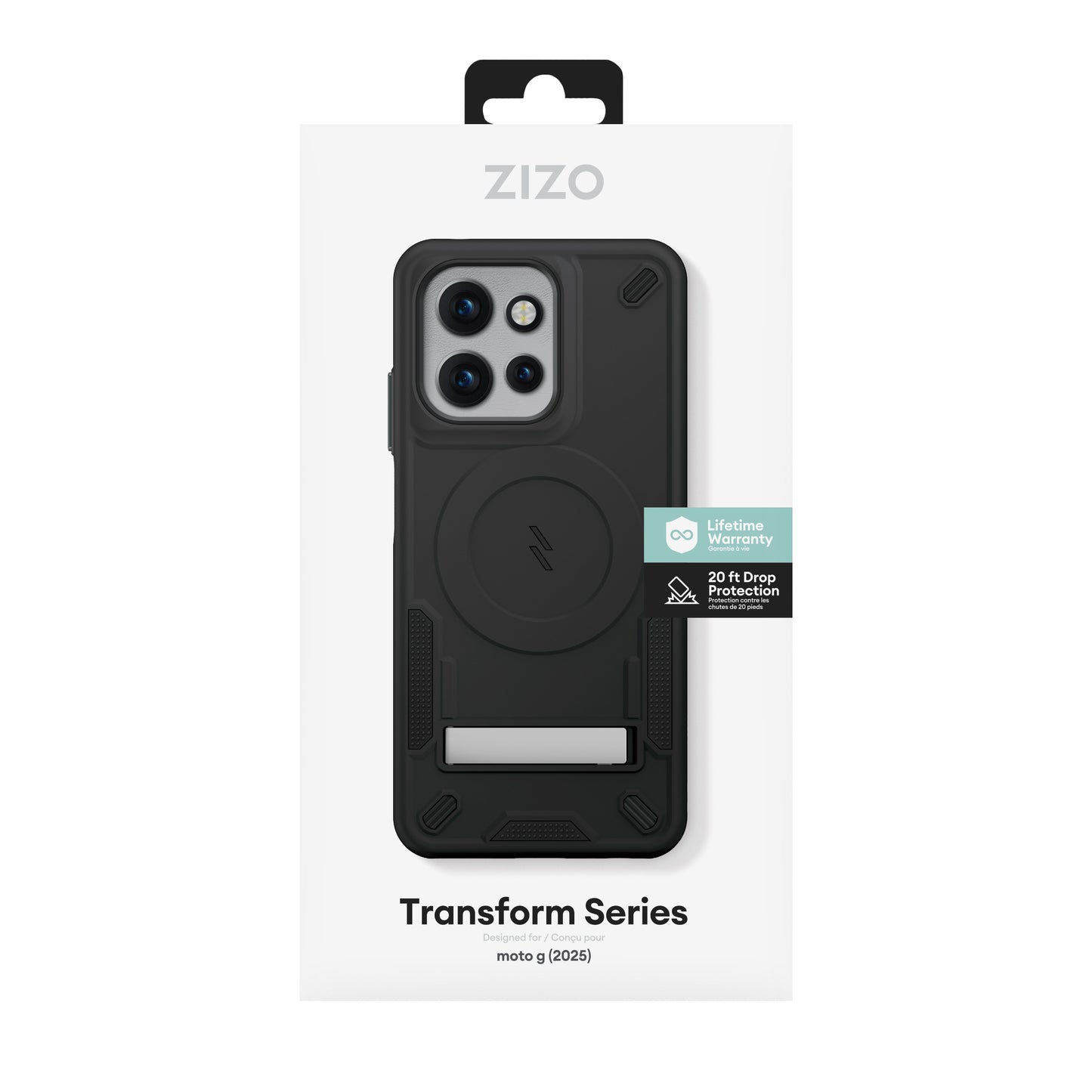 ZIZO TRANSFORM Series moto g (2025) Case - Black
