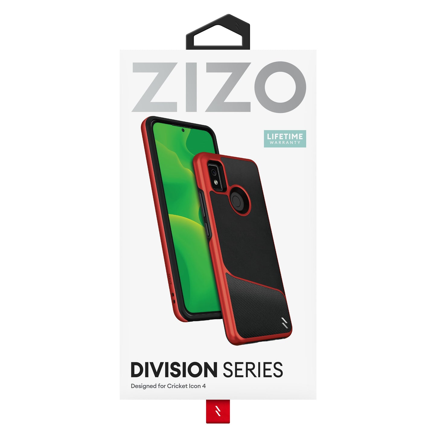 ZIZO DIVISION Series Cricket Icon 4 Case - Black & Red - ZIZO Wireless