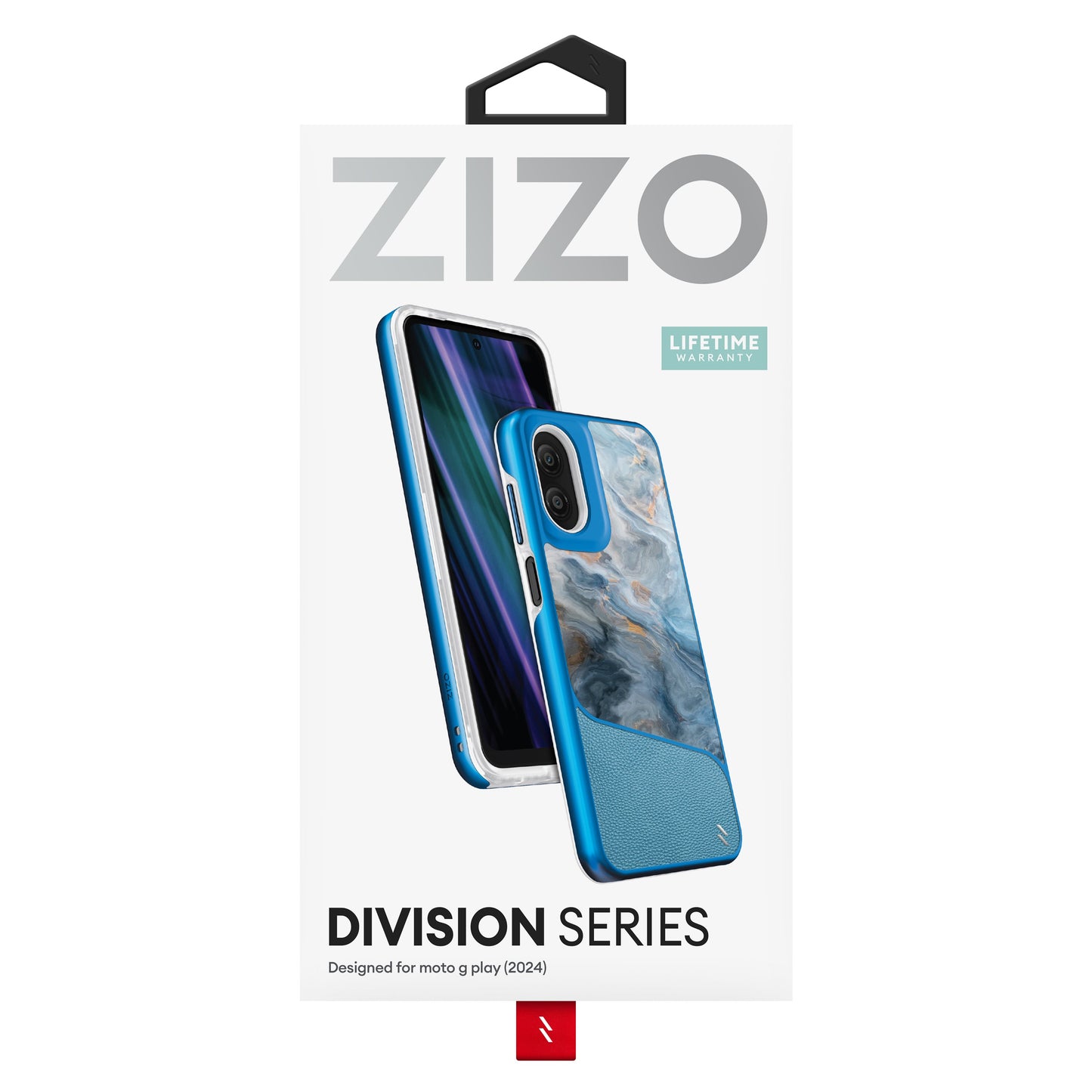 ZIZO DIVISION Series moto g Play (2024) Case - Baby Blue Marble