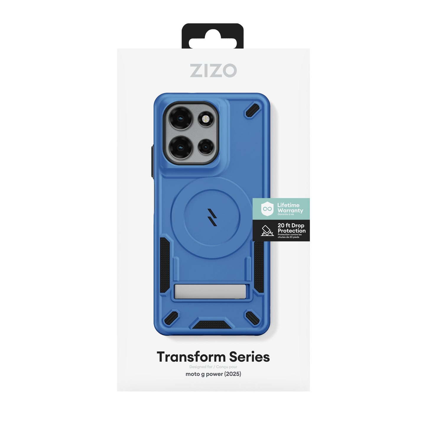 ZIZO TRANSFORM Series moto g power (2025) Case - Blue - ZIZO Wireless