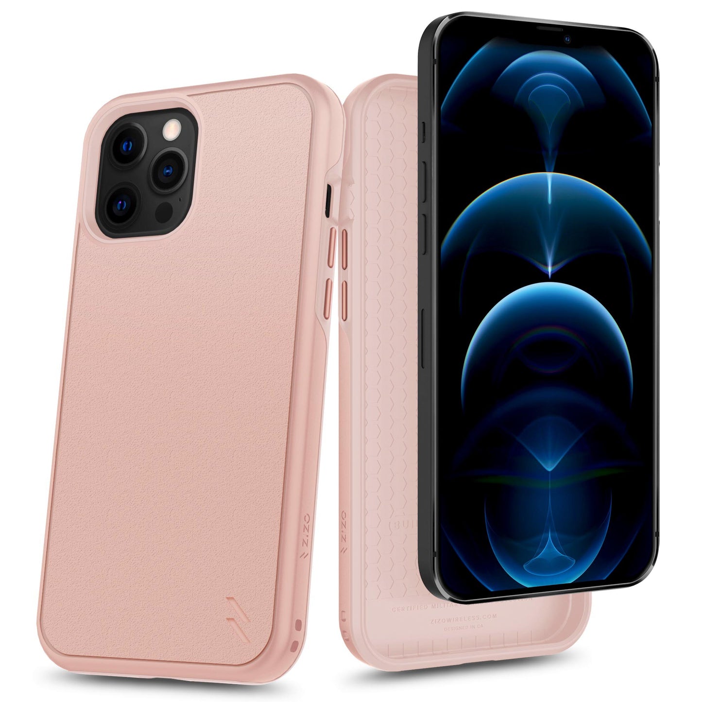 ZIZO DIVISION Series iPhone 12 Pro Max Case - Rose Gold - ZIZO Wireless