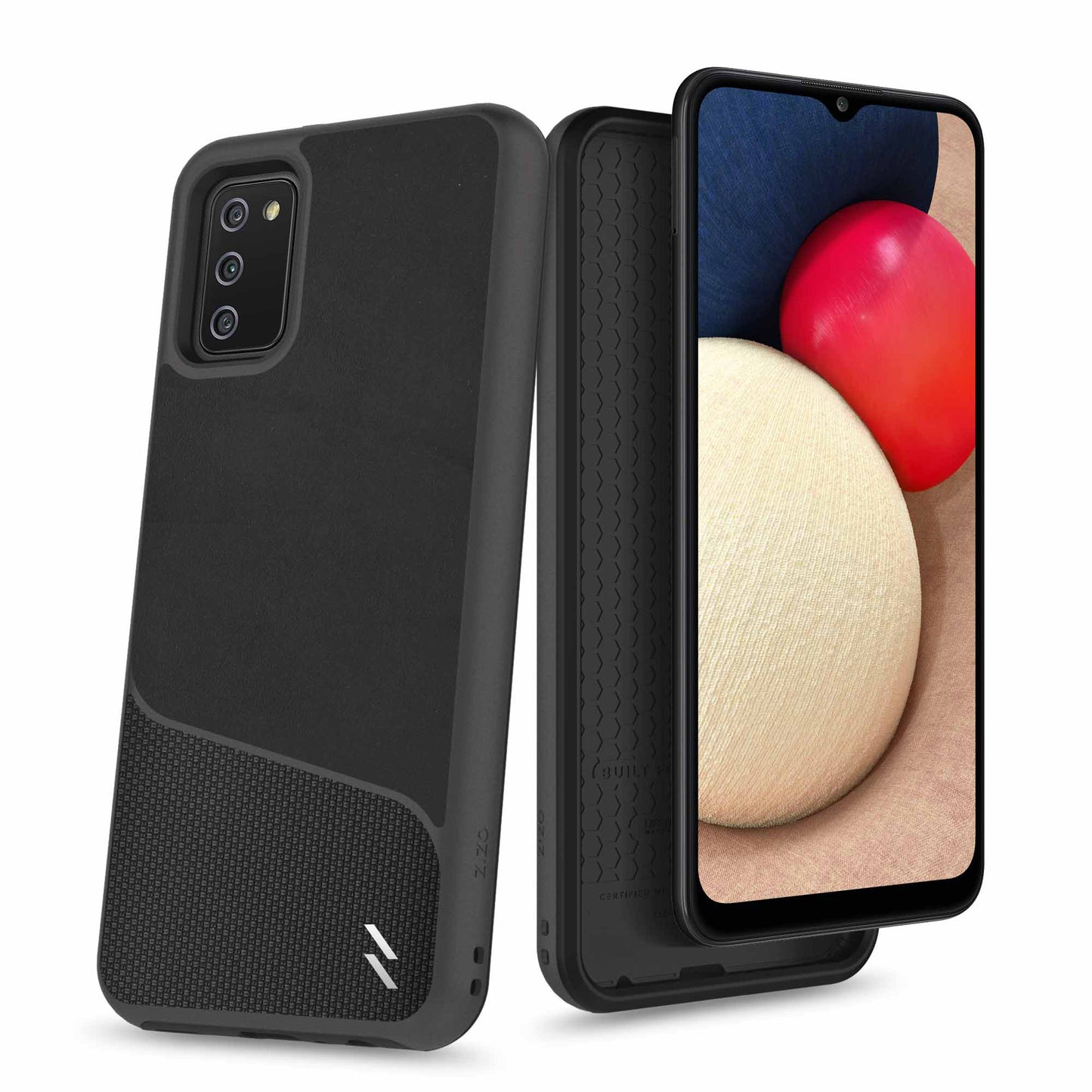 ZIZO DIVISION Series Galaxy A02s Case - Nylon Black