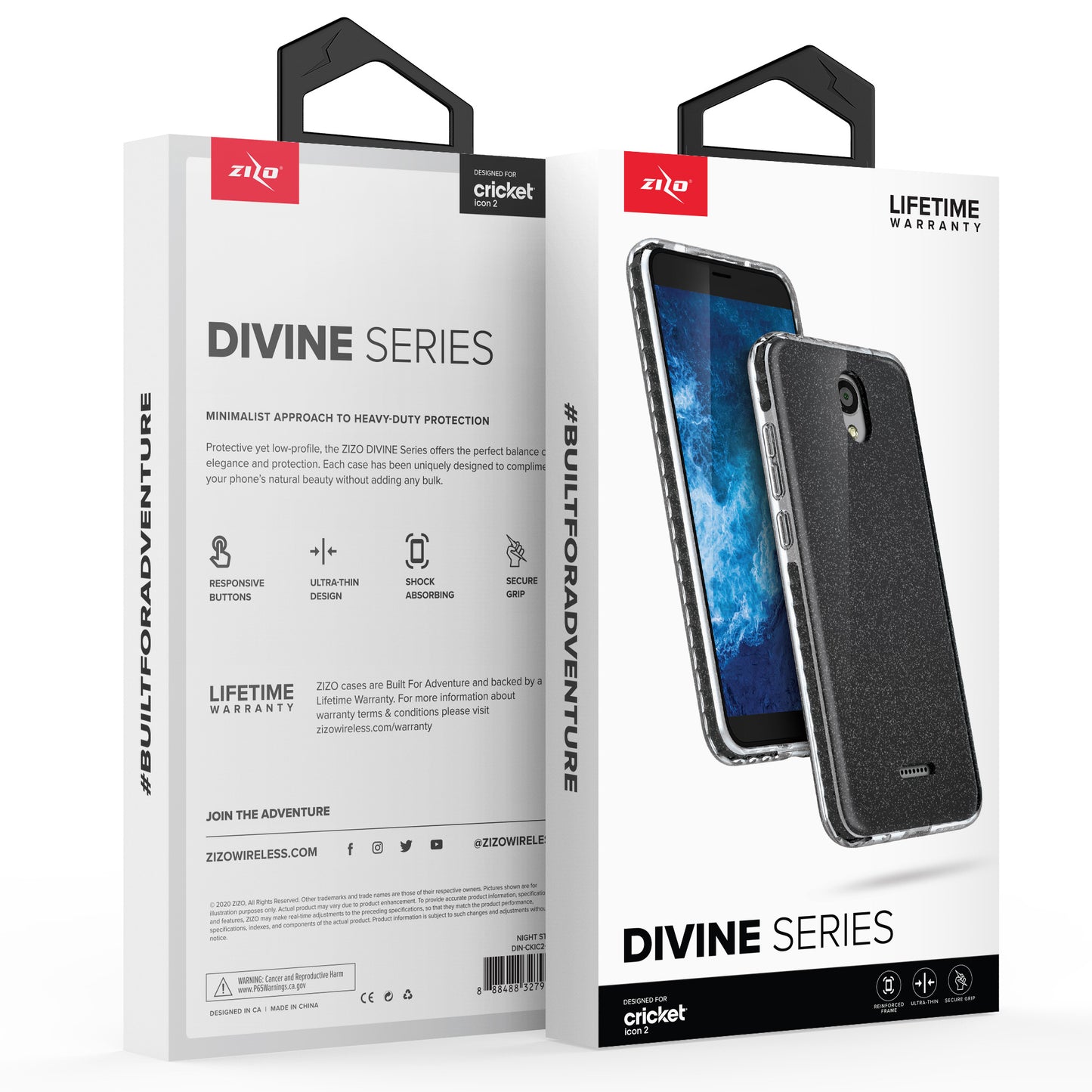 ZIZO DIVINE Series Cricket Icon 2 Case - Night Stars - ZIZO Wireless
