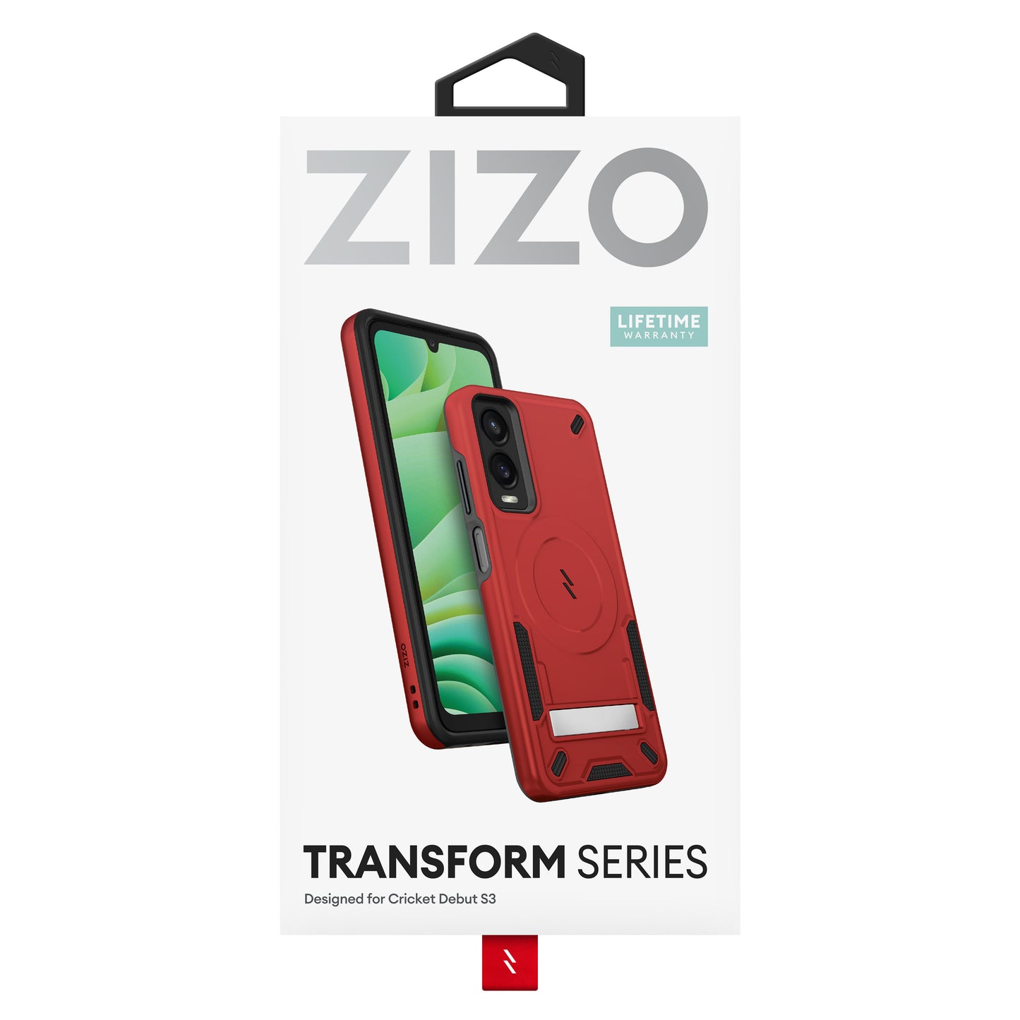 ZIZO TRANSFORM Series Cricket Debut S3 Case - Red