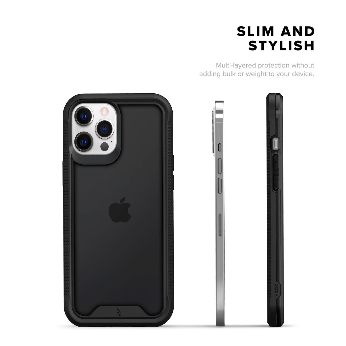 ZIZO ION Series iPhone 12 Pro Max Case - Black & Smoke