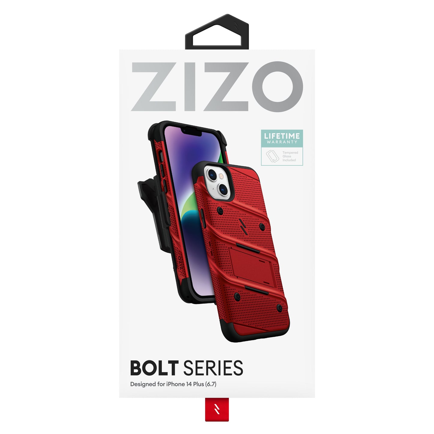 ZIZO BOLT Bundle iPhone 14 Plus (6.7) Case with Tempered Glass