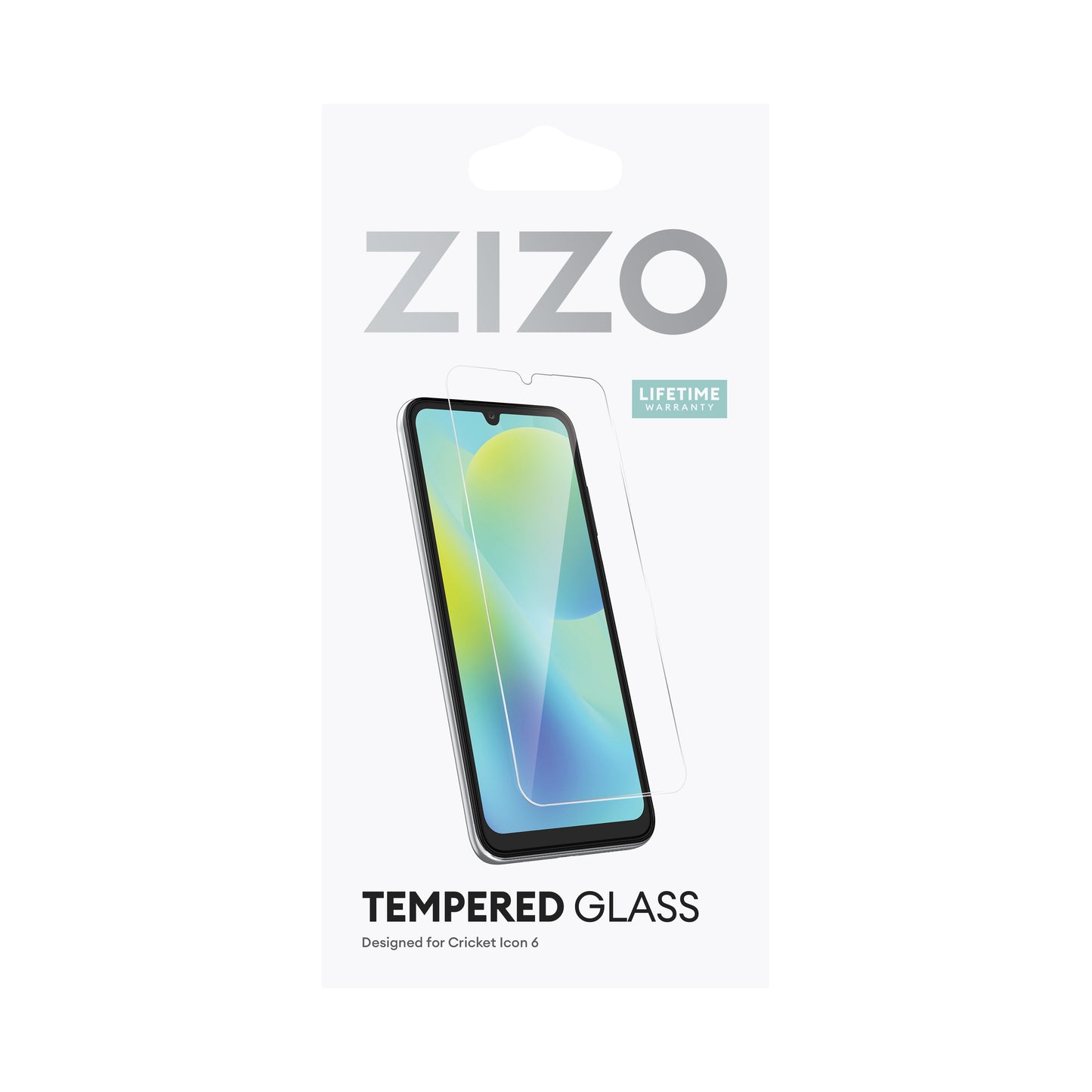 ZIZO TEMPERED GLASS Screen Protector for Cricket Icon 6 - Clear