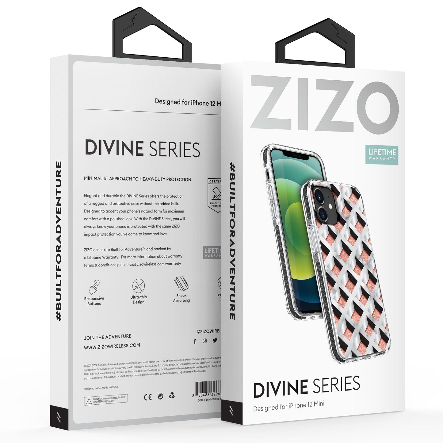 ZIZO DIVINE Series iPhone 12 Mini Case - Geo - ZIZO Wireless