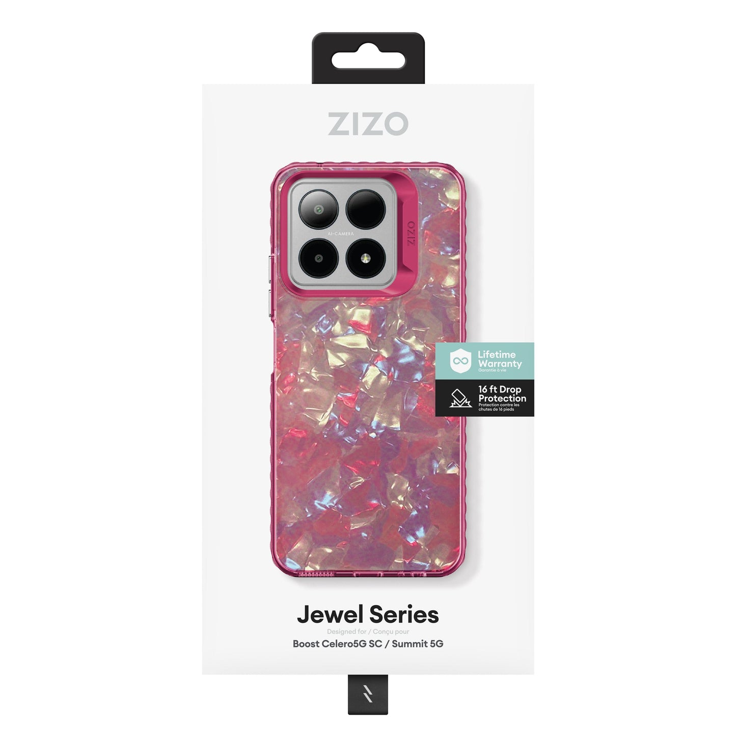 ZIZO JEWEL Series Boost Celero5G SC and Summit 5G Case - Blossom