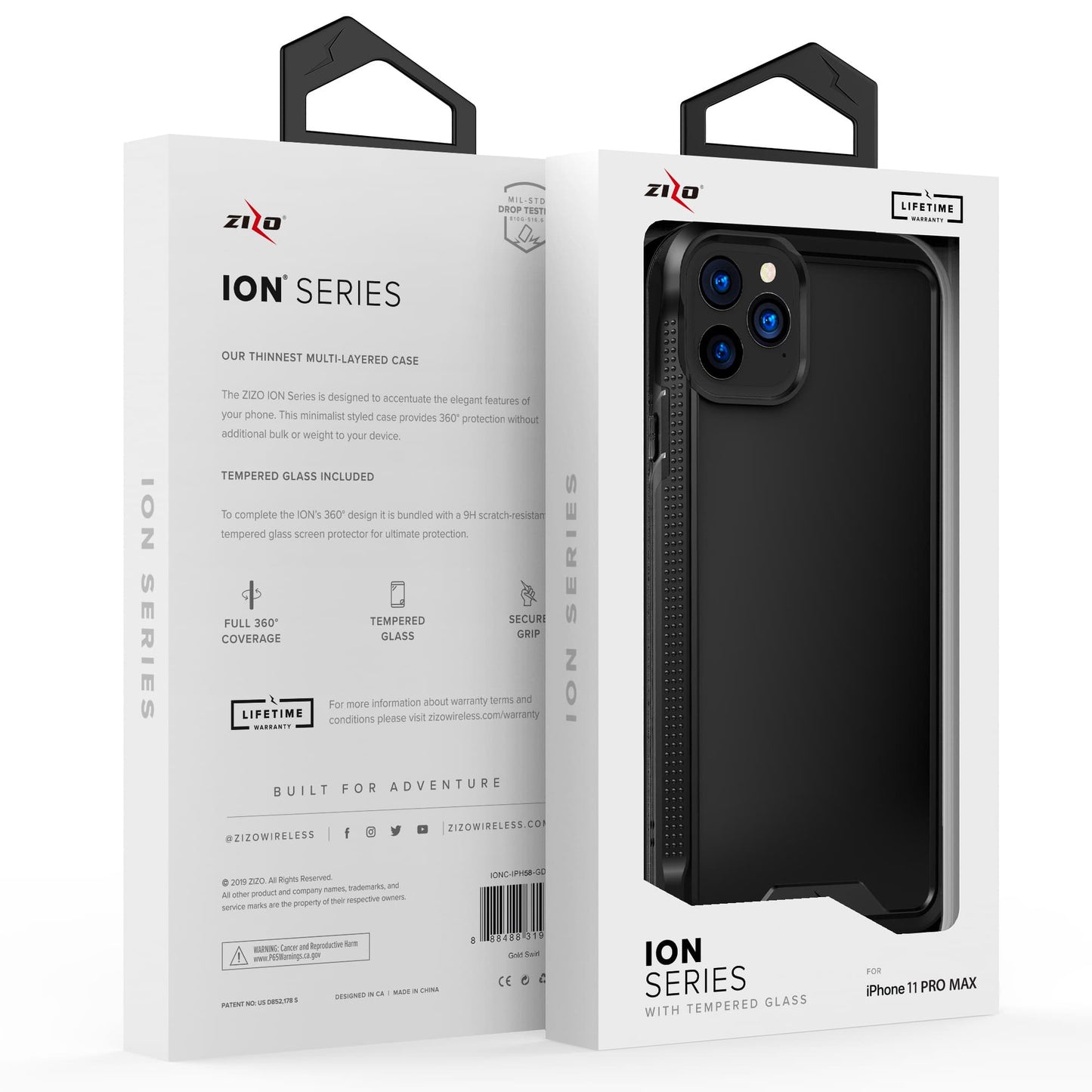 ZIZO ION Series iPhone 11 Pro Max Case - Black