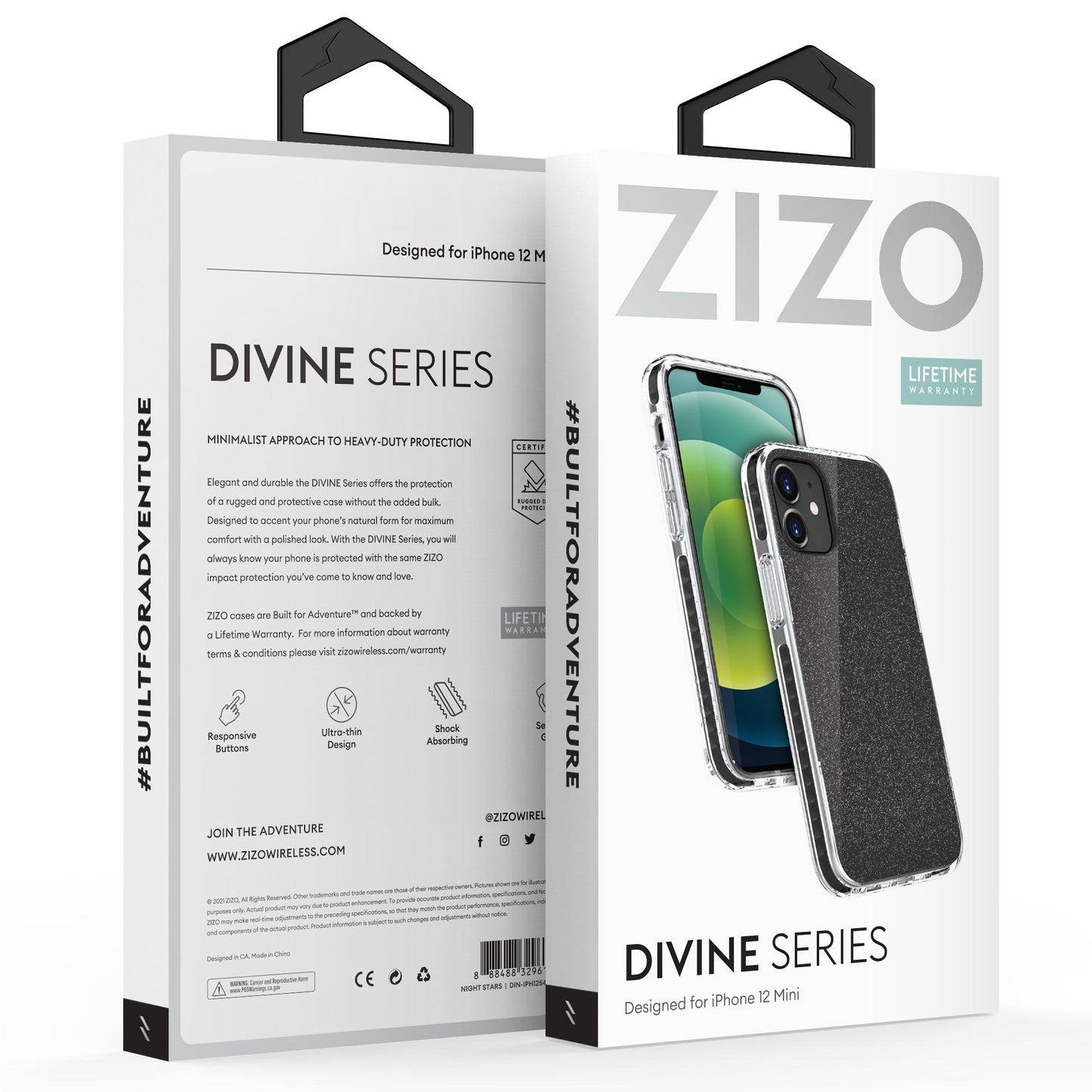 ZIZO DIVINE Series iPhone 12 Mini Case - Night Stars - ZIZO Wireless