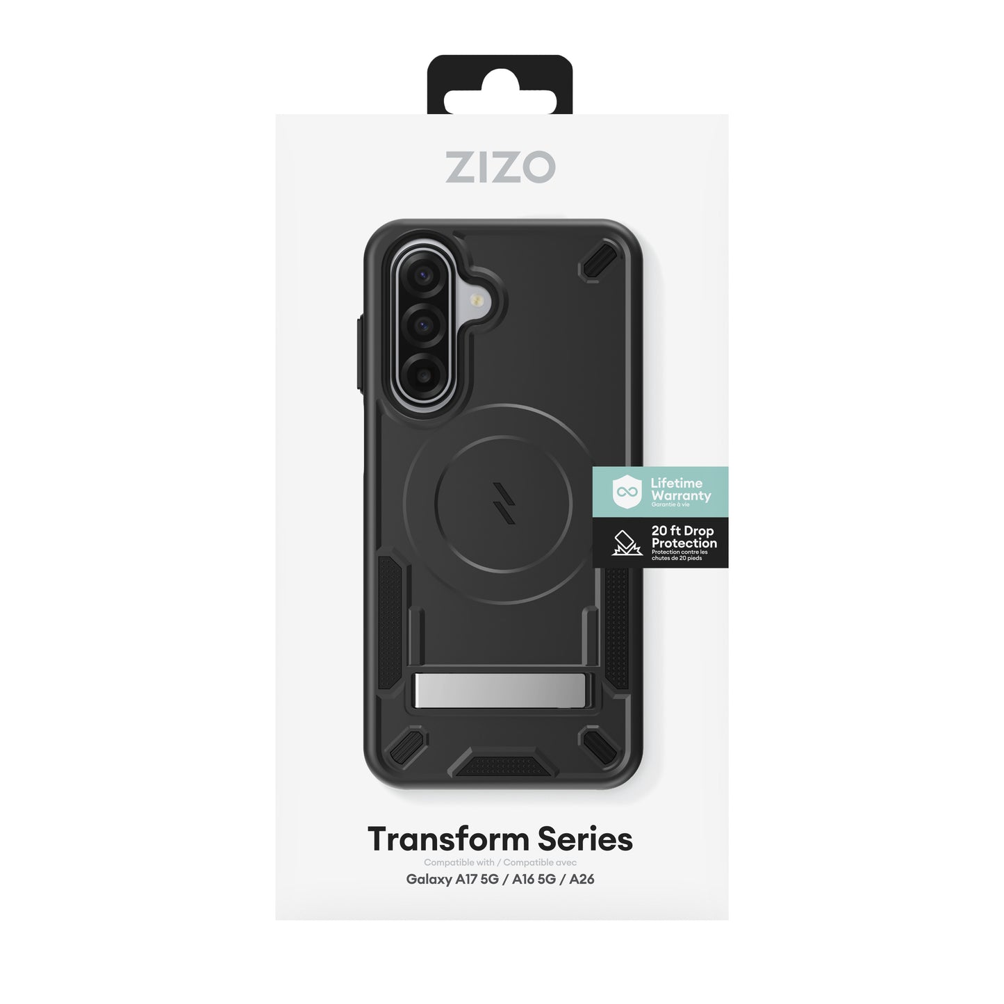ZIZO TRANSFORM Series Galaxy A17 / A16 / A26 Case - Black