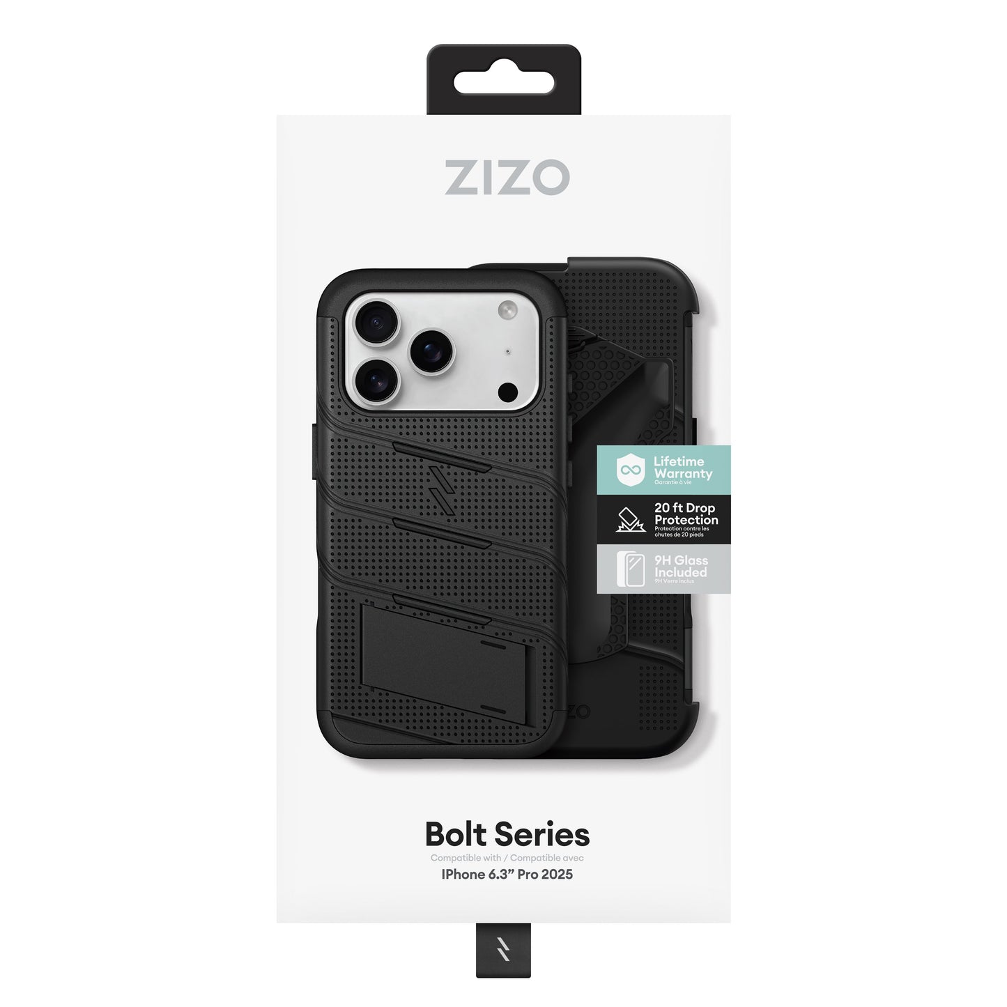 ZIZO BOLT Series iPhone 17 Pro MagSafe Case - Black