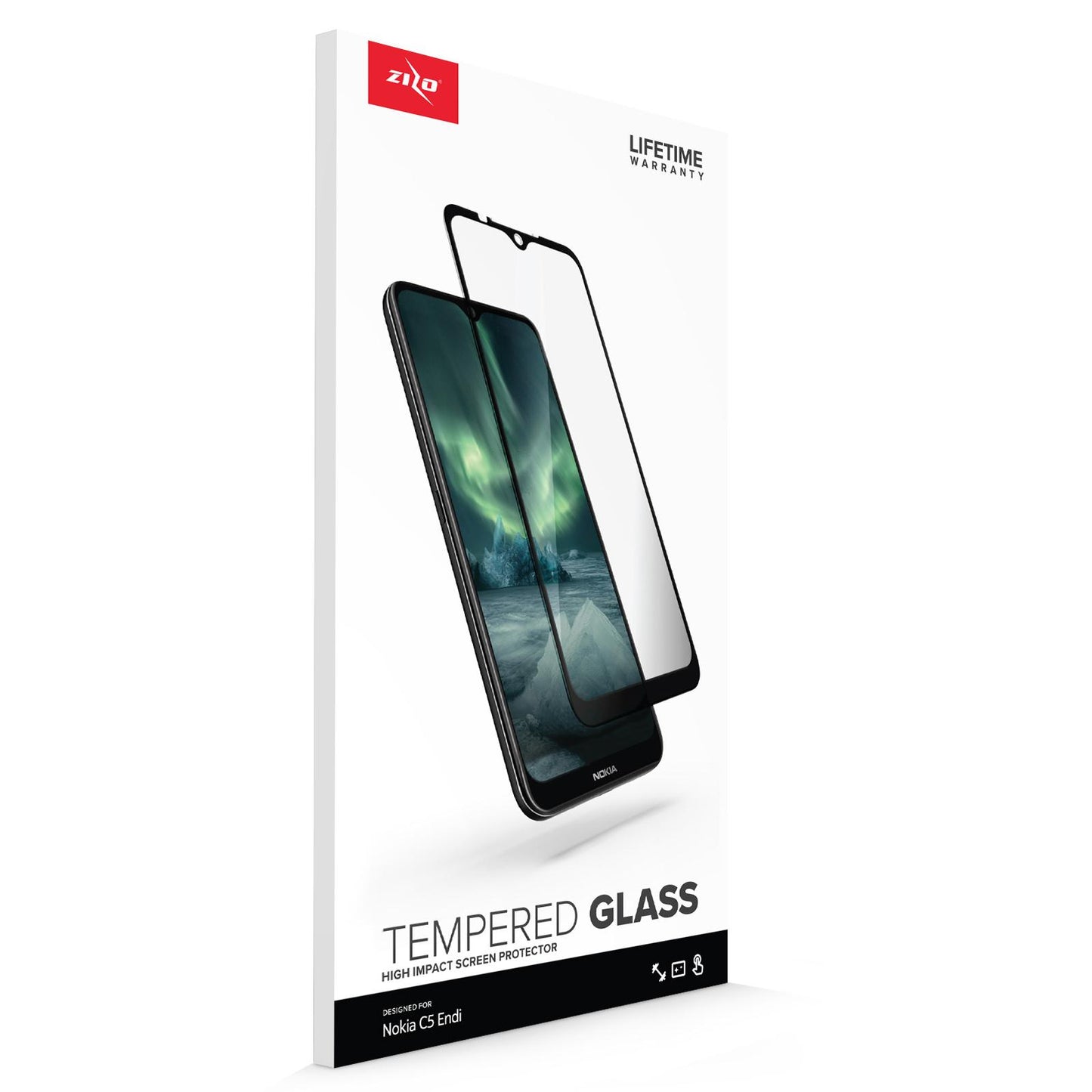 ZIZO TEMPERED GLASS Screen Protector for Nokia C5 Endi - ZIZO Wireless