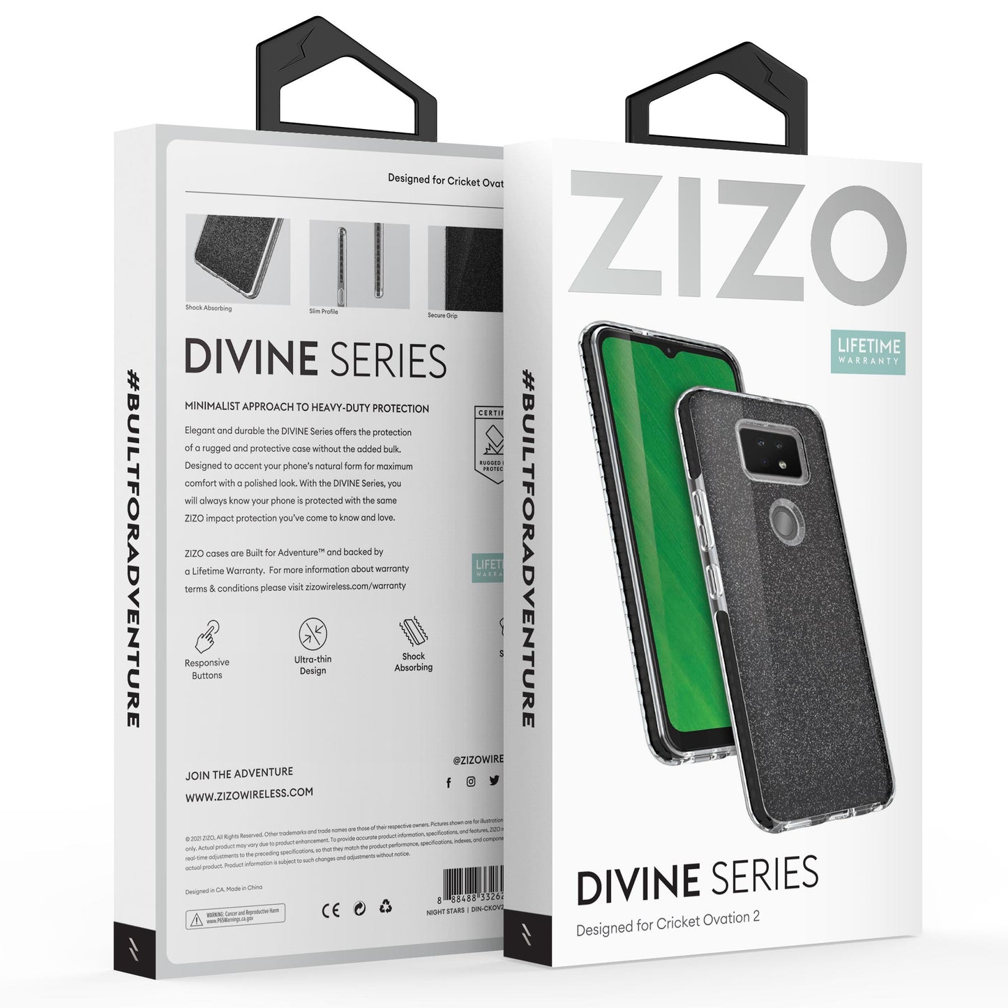 ZIZO DIVINE Series Cricket Ovation 2 Case - Night Stars